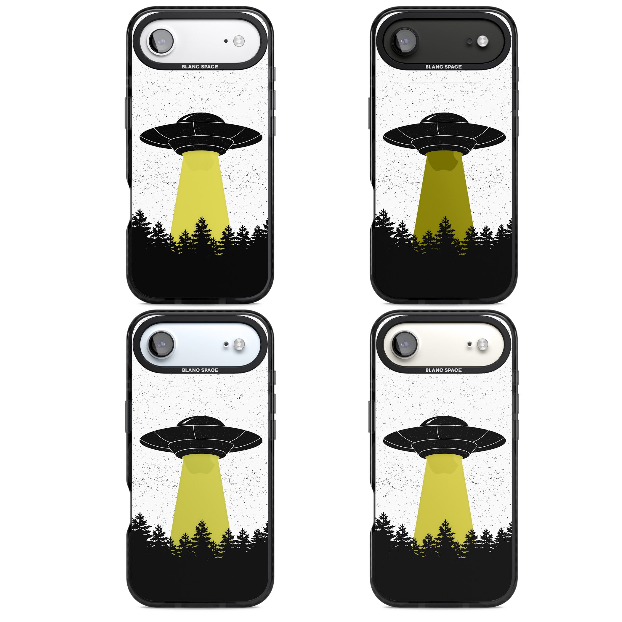 Alien Abduction iPhone 17 Air Impact Black Phone Case APT Impact Protection