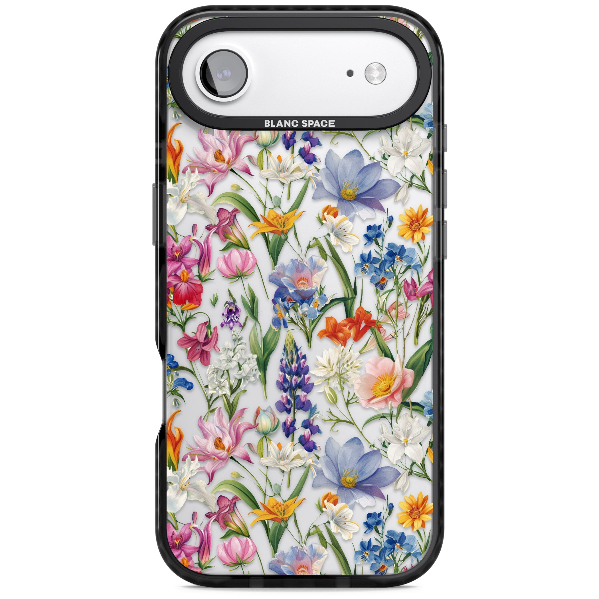 Vintage Wildflowers iPhone 17 Air Impact Black Phone Case