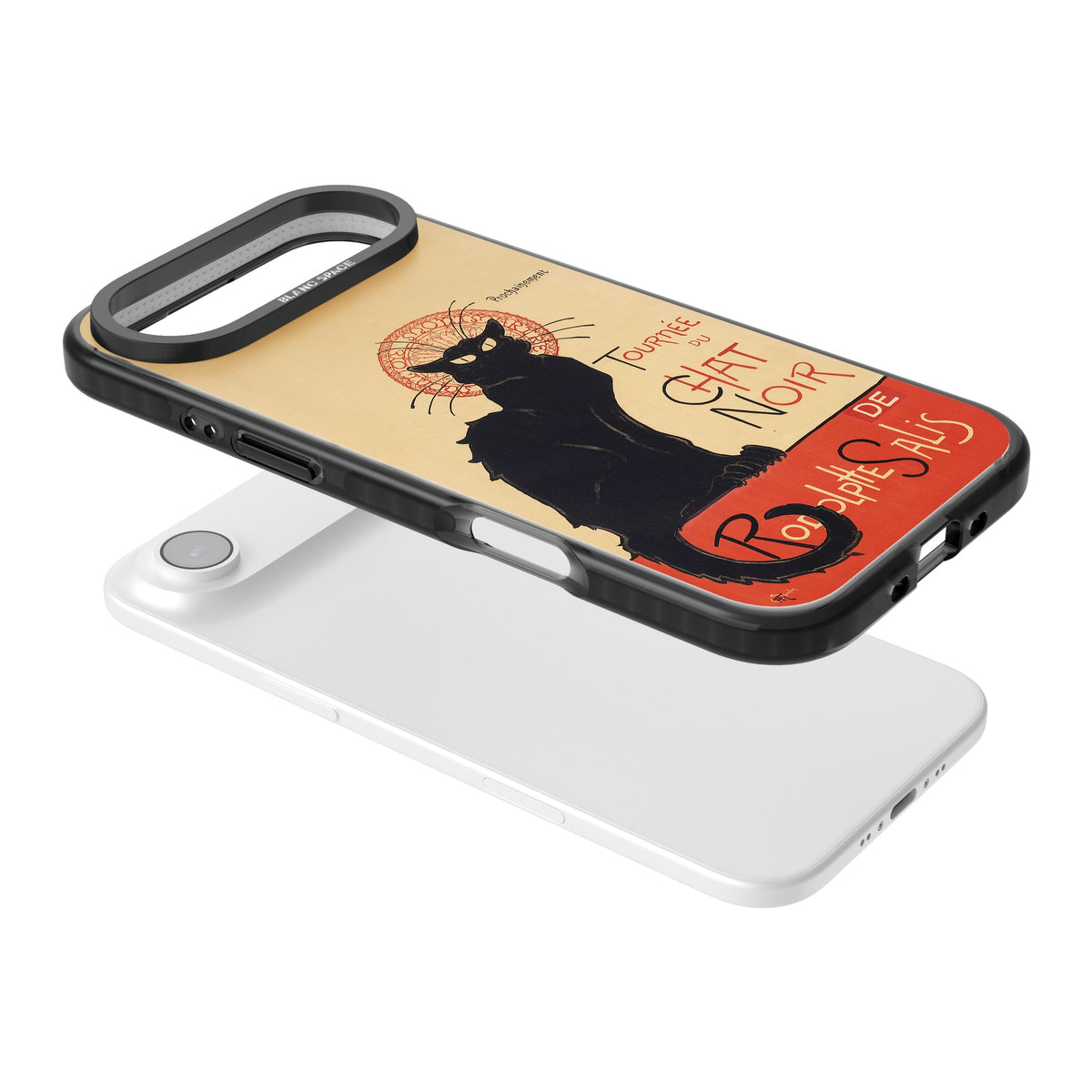 Tournee Du Chat Noir Poster iPhone Air Impact Black Phone Case angled