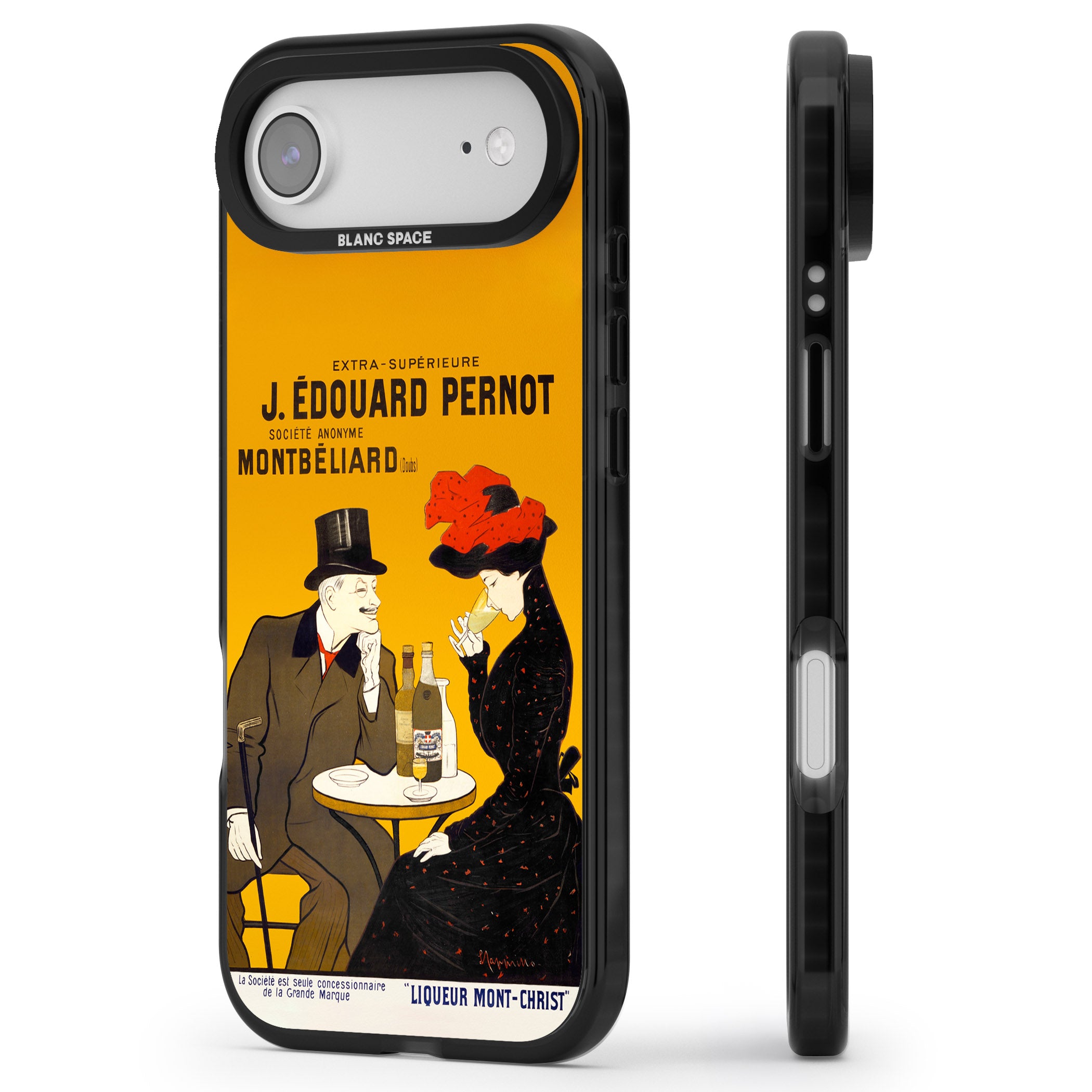 Absinthe, J.Edouard Pernot Poster iPhone 17 Air Impact Black Phone Case Side Profile