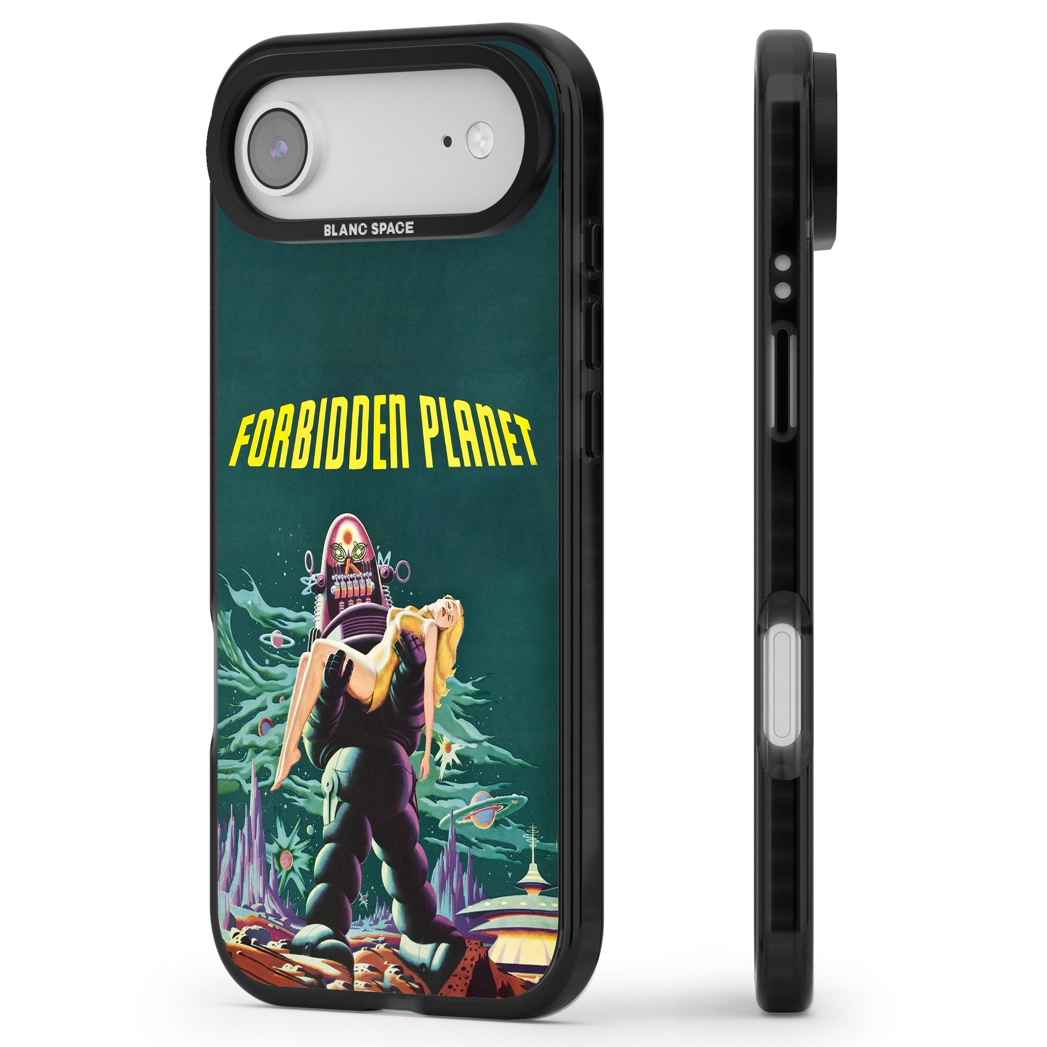 Forbidden Planet Poster iPhone 17 Air Impact Black Phone Case Side Profile