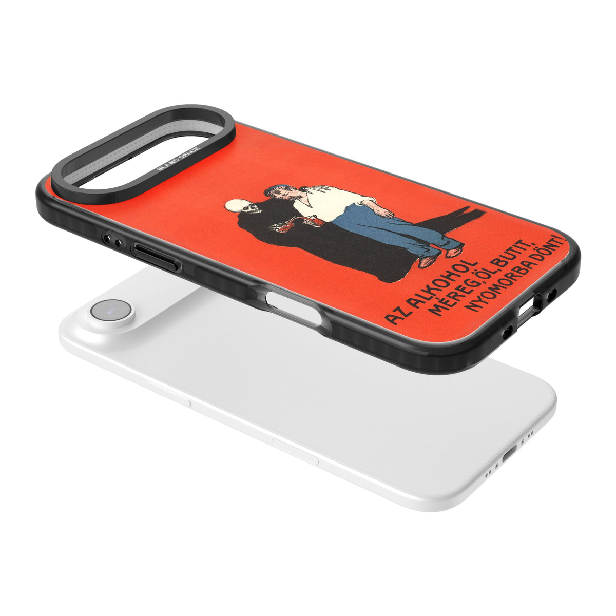 Az Alkohol Poster iPhone Air Impact Black Phone Case angled