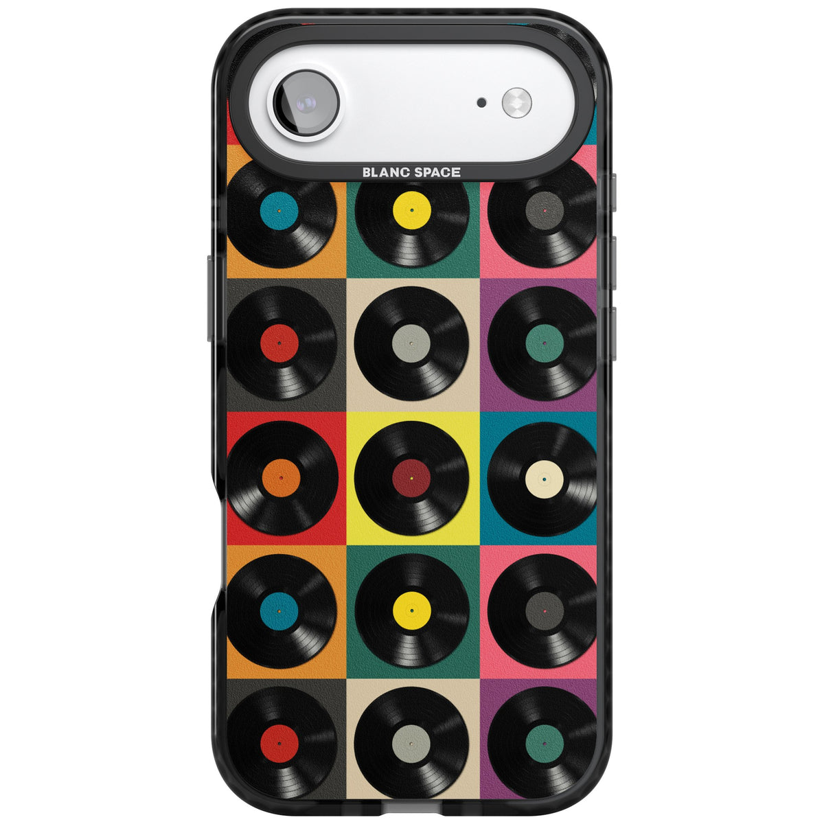 Vinyl Records iPhone Air Impact Black Phone Case front