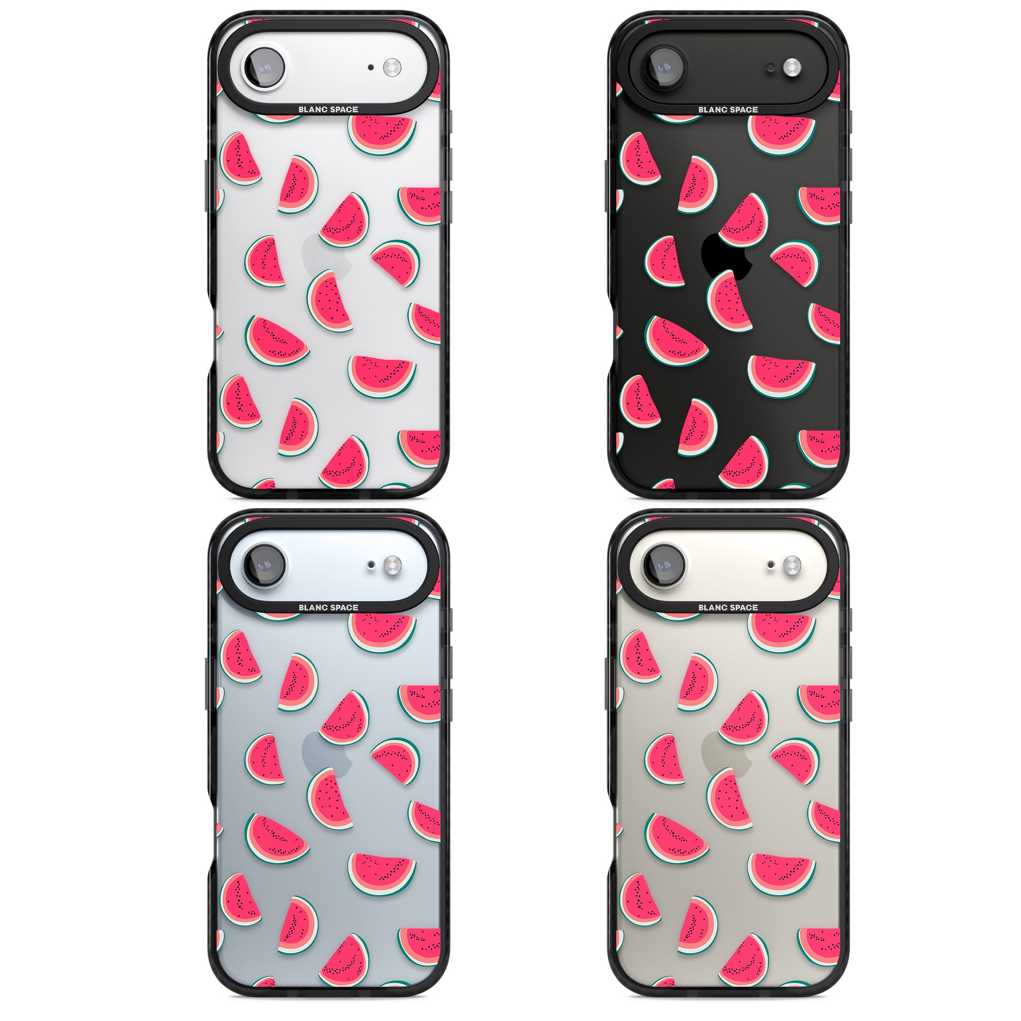 Watermelon Slices iPhone 17 Air Impact Black Phone Case APT Impact Protection