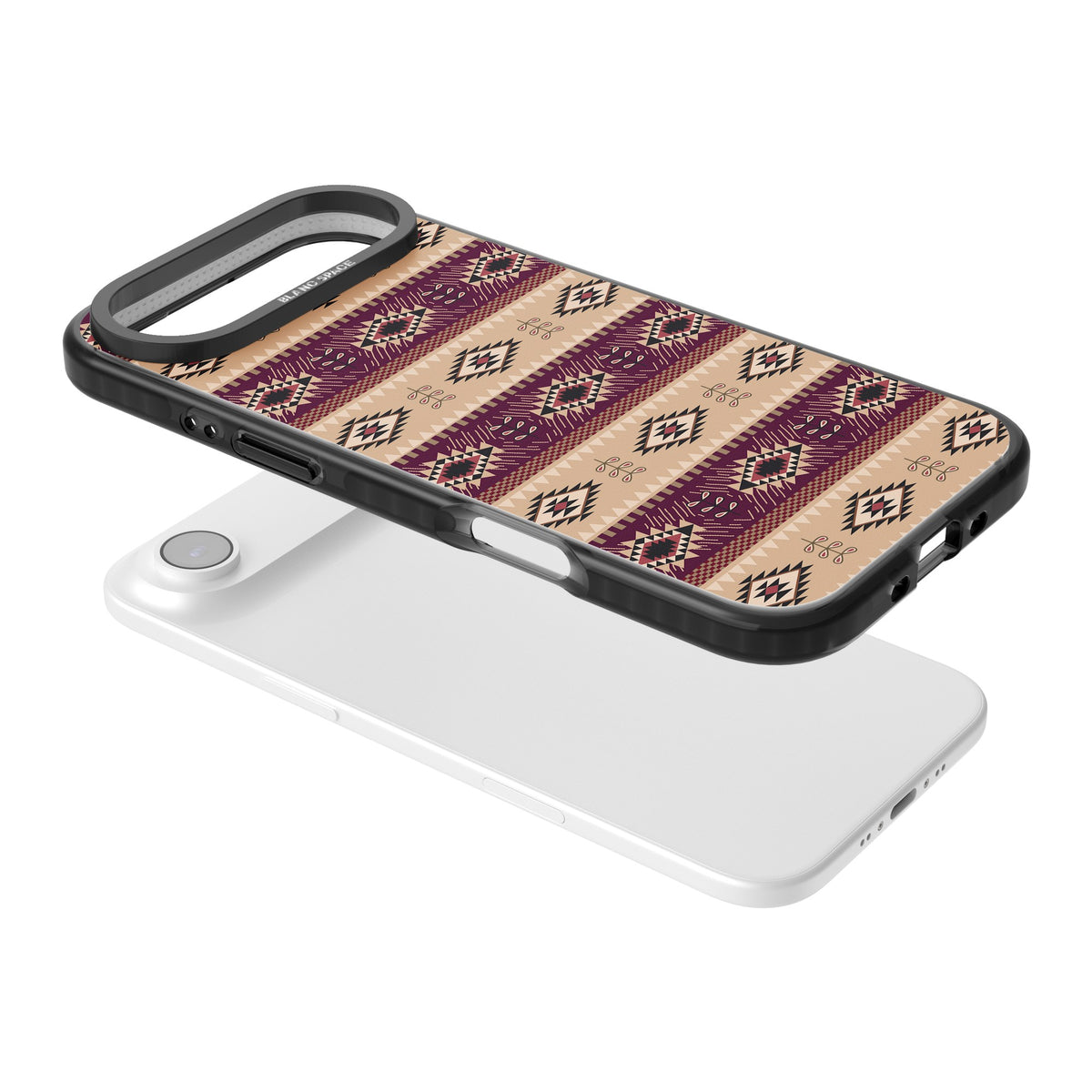 Western Poncho iPhone Air Impact Black Phone Case angled
