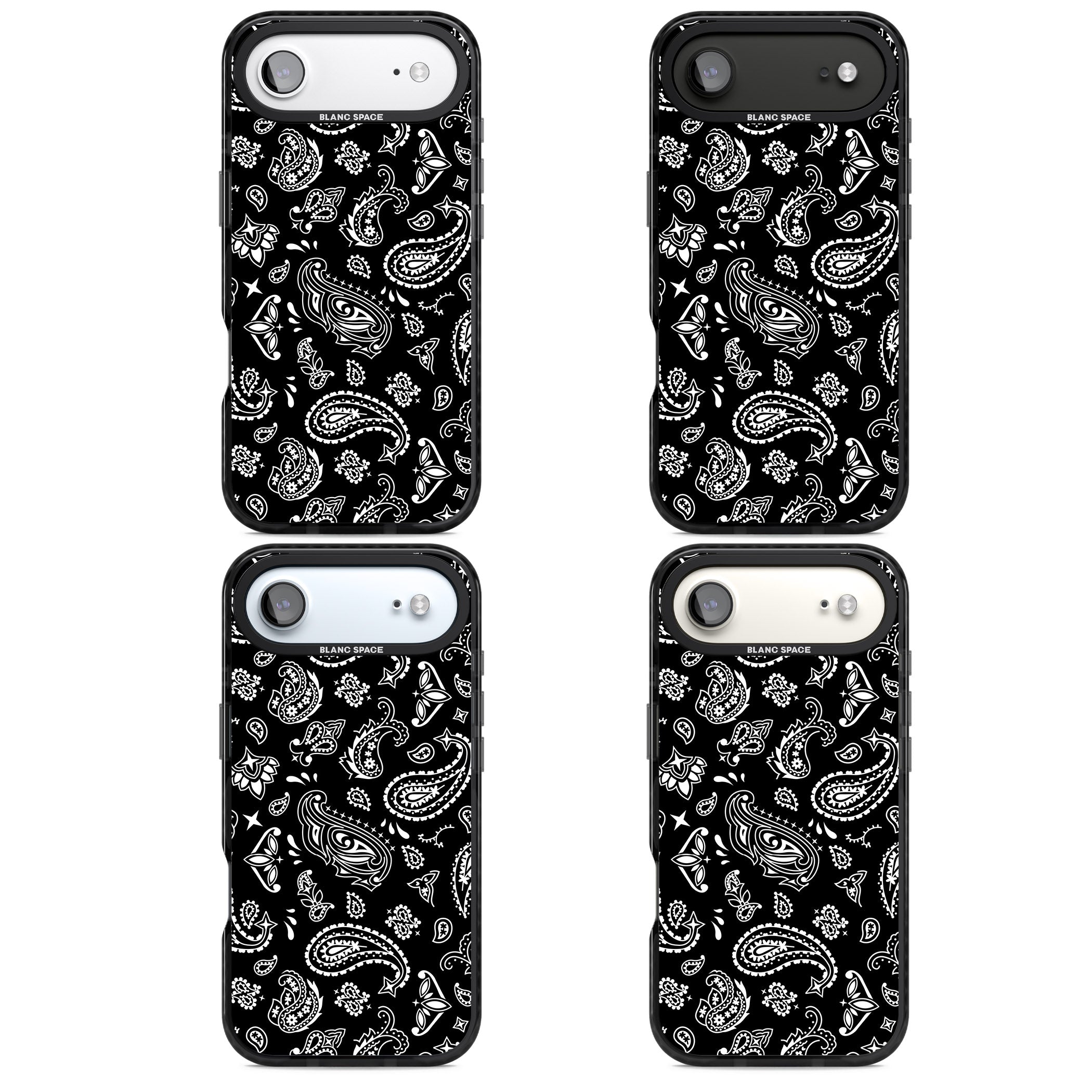 Black Bandana iPhone 17 Air Impact Black Phone Case APT Impact Protection
