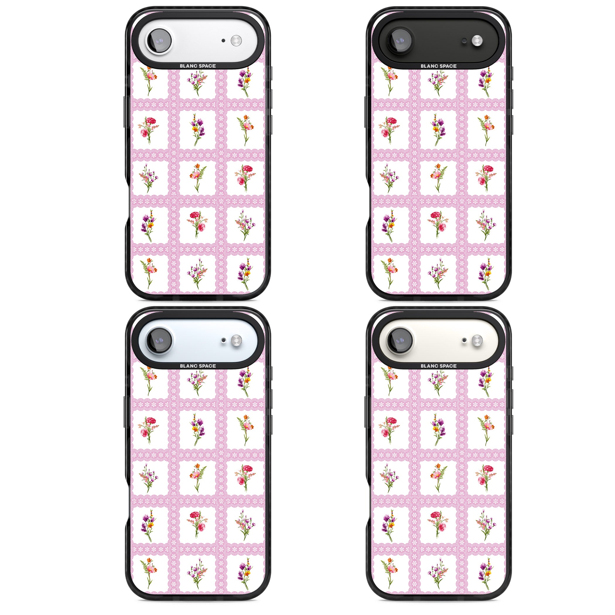 Wildflower Windows iPhone 17 Air Impact Black Phone Case APT Impact Protection