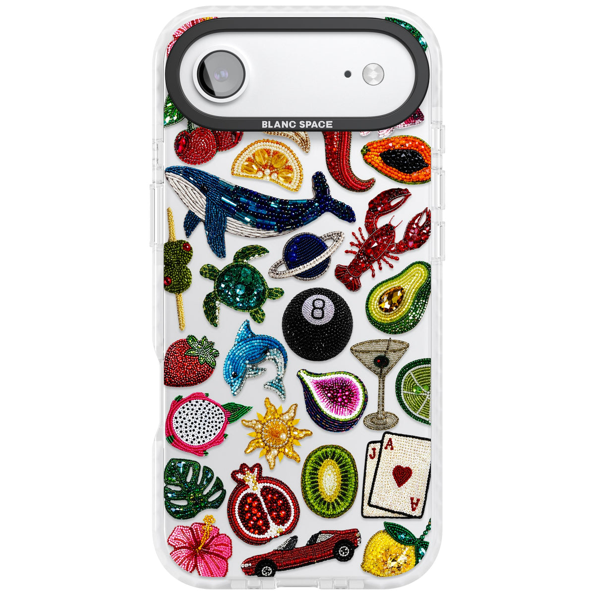 Beaded Mix iPhone Air Impact Clear Phone Case front