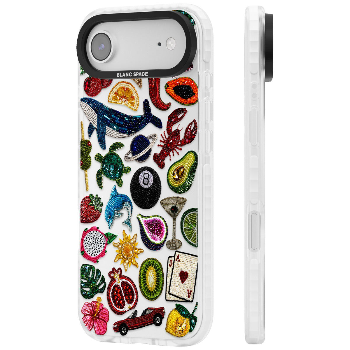Beaded Mix iPhone Air Impact Clear Phone Case side
