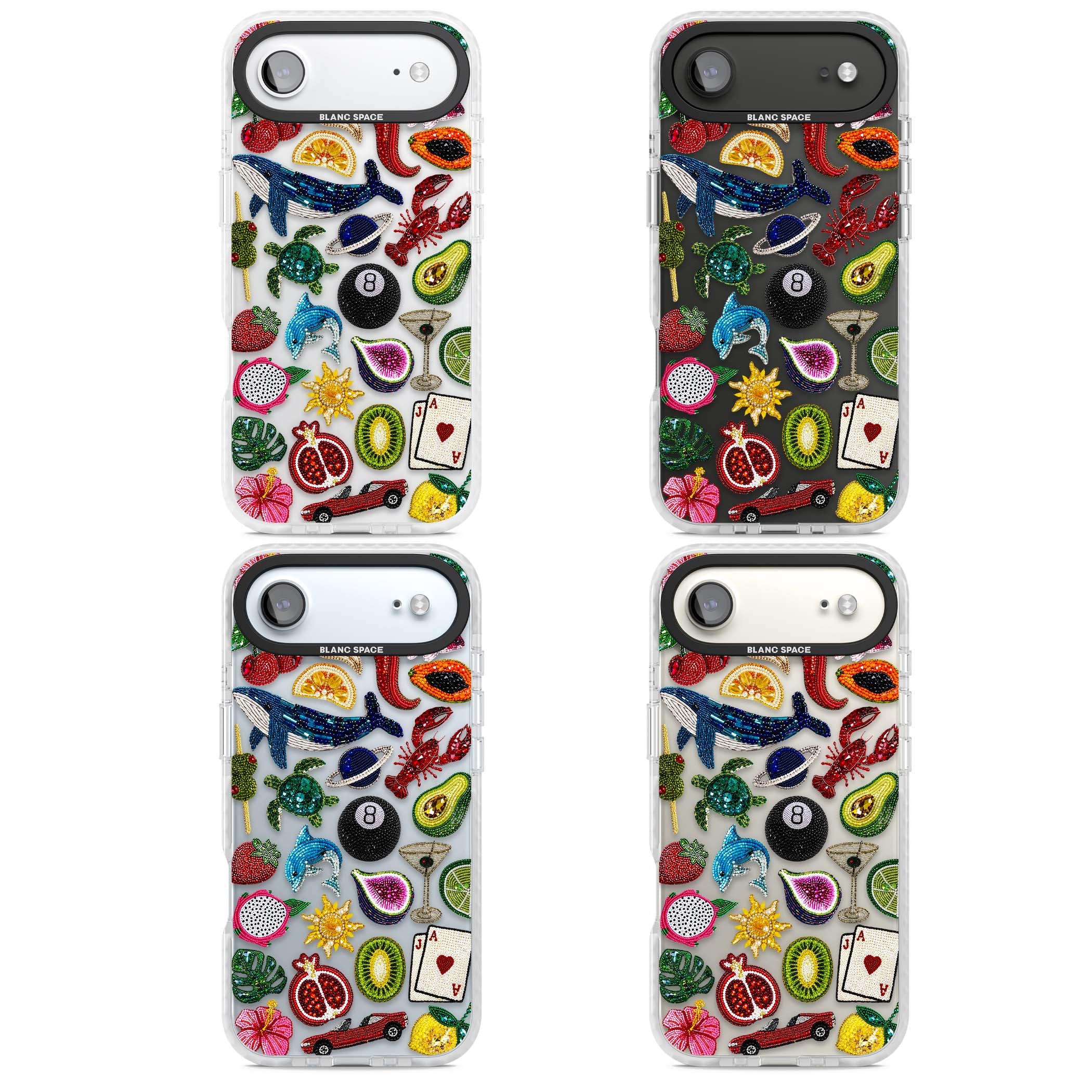 Beaded Mix cute iPhone case | Black Impact case for iPhone Air