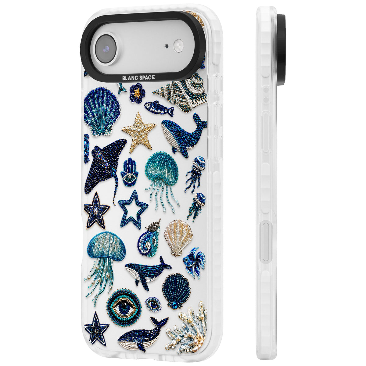 Beaded Coastal iPhone Air Impact Clear Phone Case side