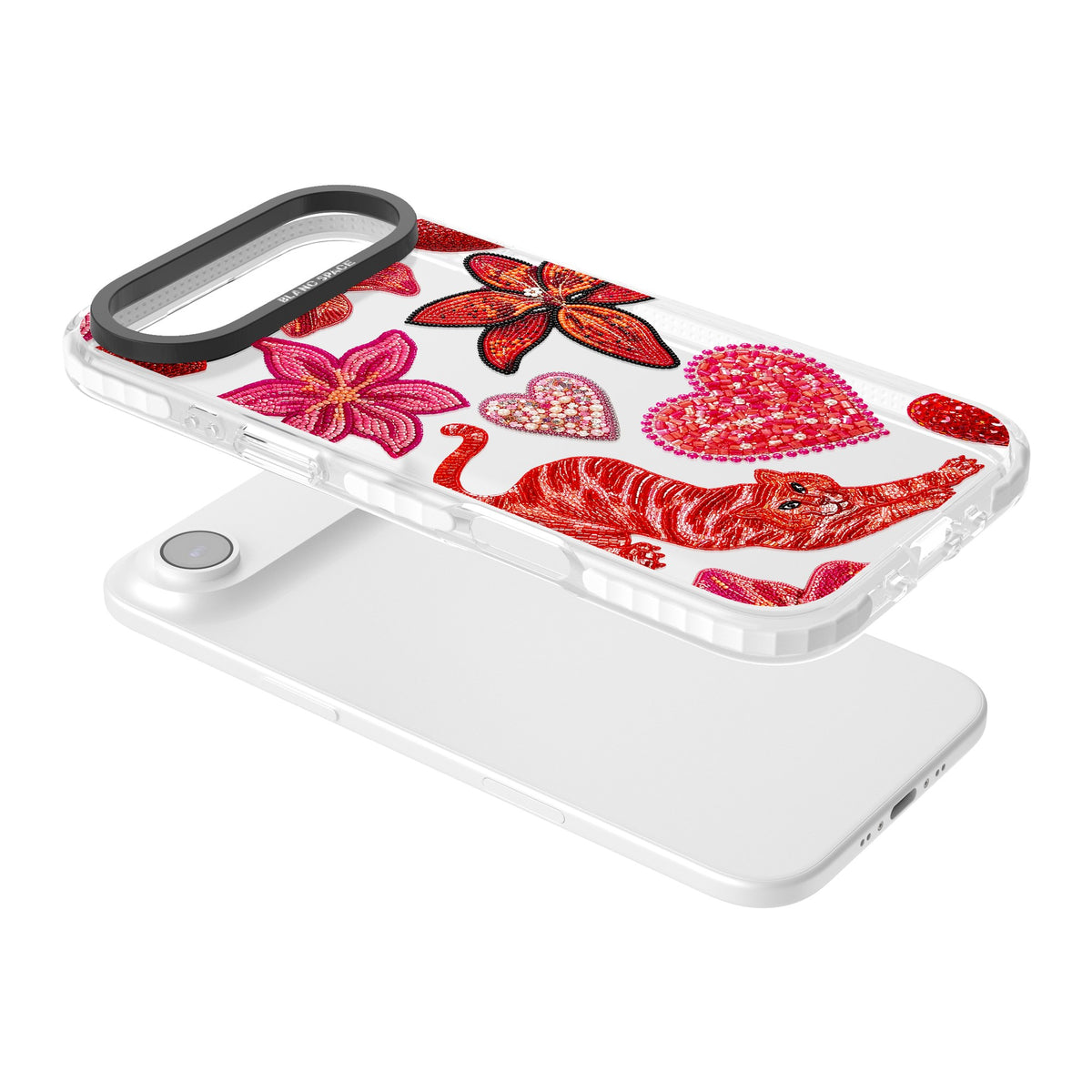 Beaded Boho iPhone Air Impact Clear Phone Case angled