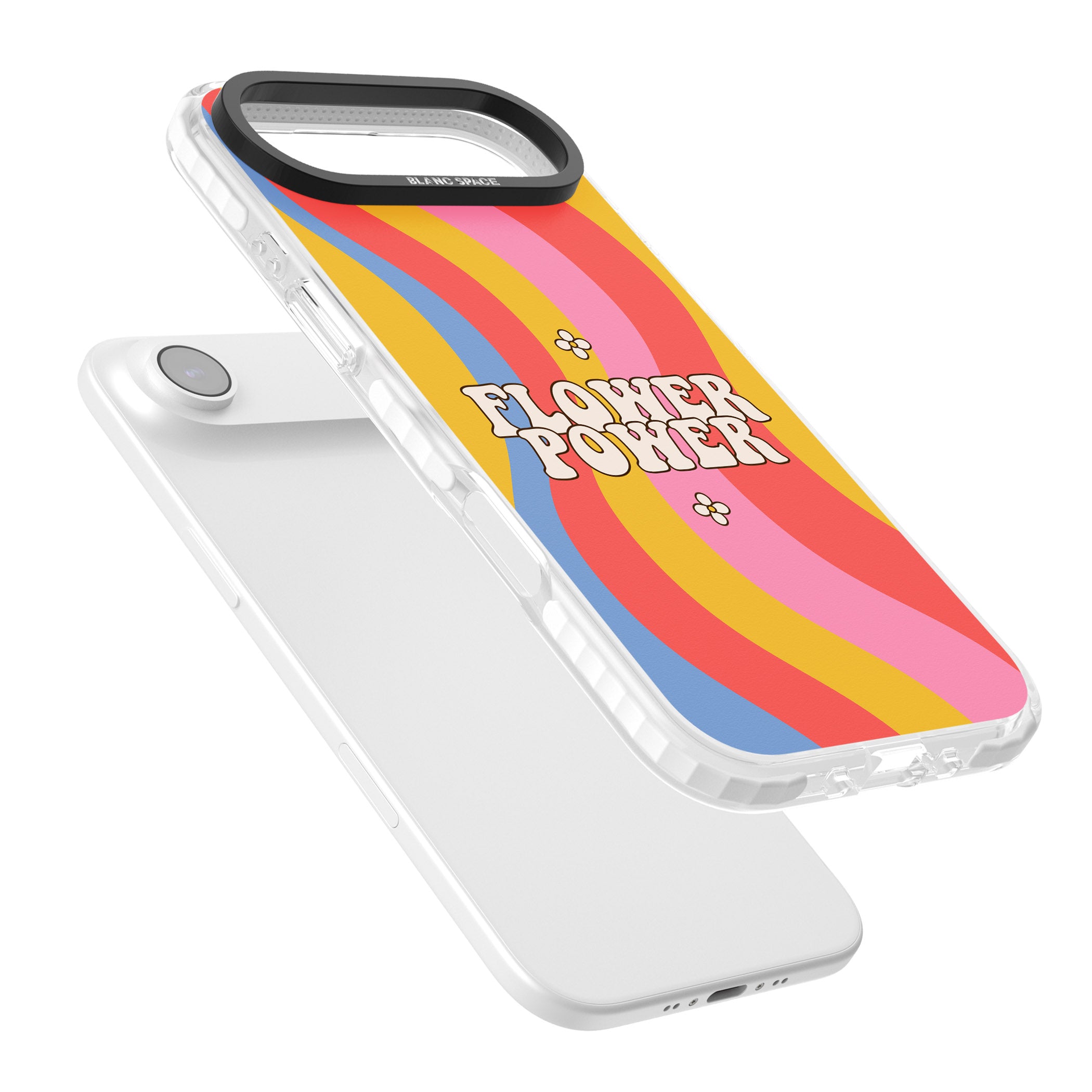Melting Flower Power iPhone 17 Air Impact Clear Phone Case Colours