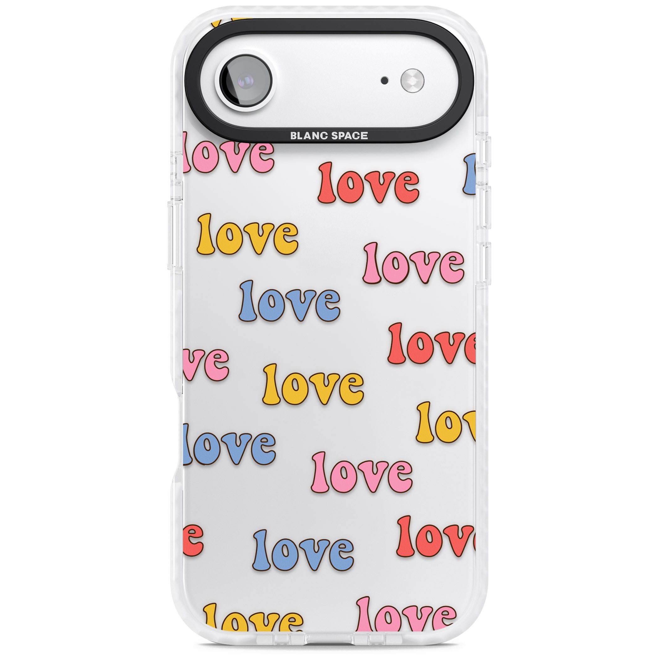 Love Pattern iPhone 17 Air Impact Clear Phone Case