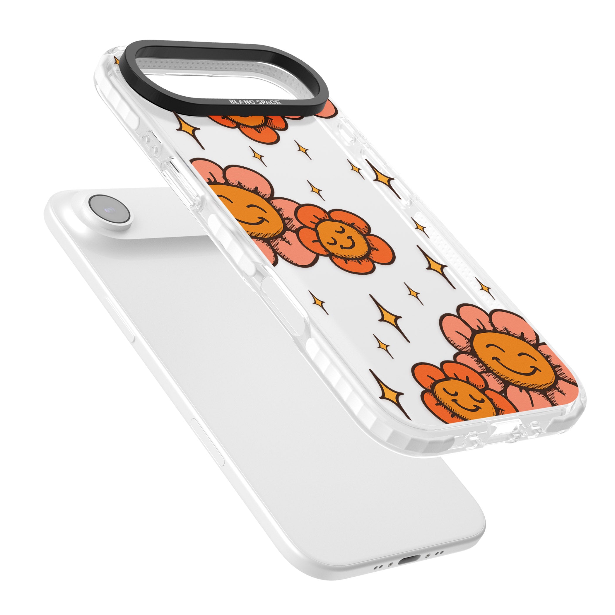 Mellow Flowers iPhone 17 Air Impact Clear Phone Case Colours