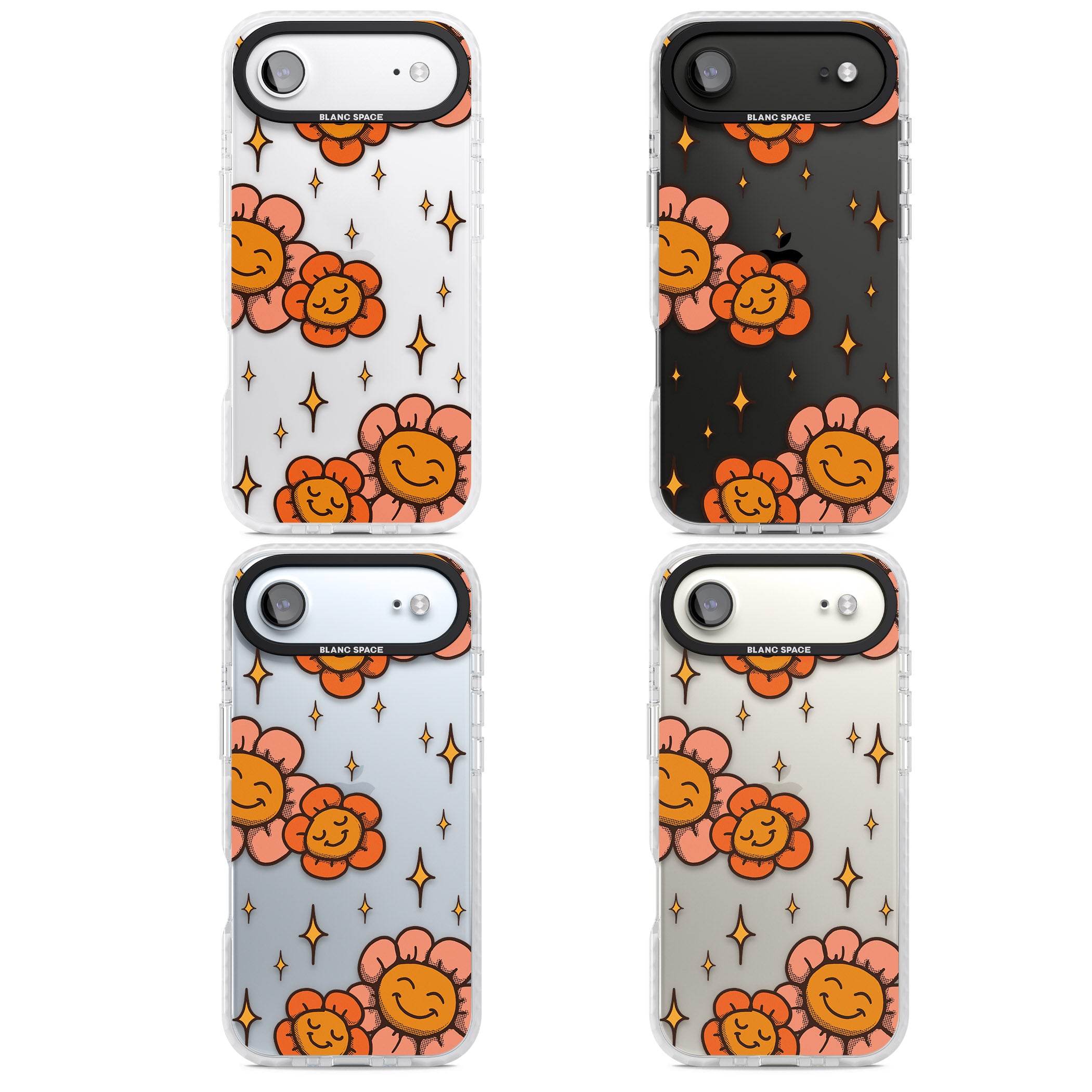 Mellow Flowers iPhone 17 Air Impact Clear Phone Case APT Impact Protection