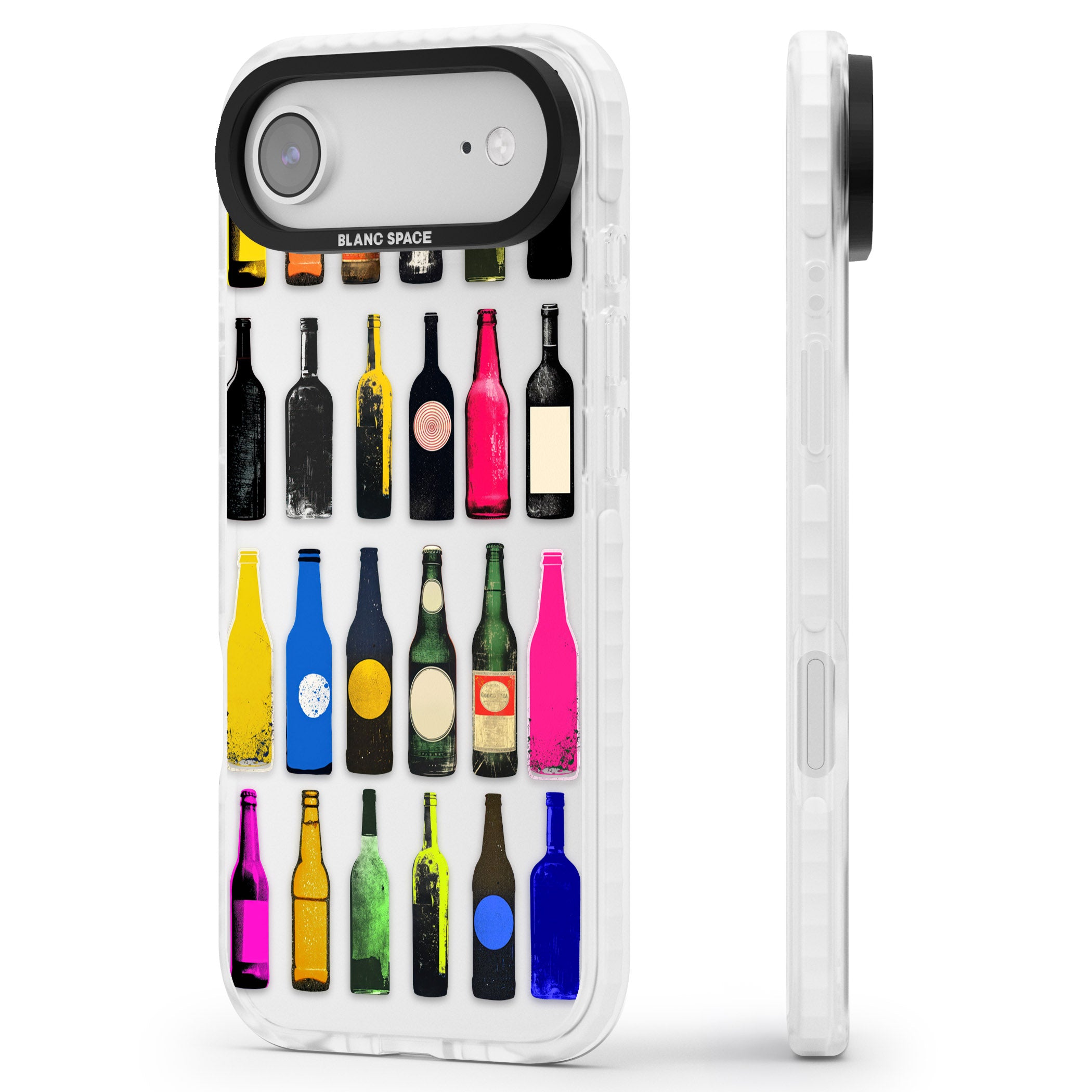 Glass Bottles iPhone 17 Air Impact Clear Phone Case Side Profile