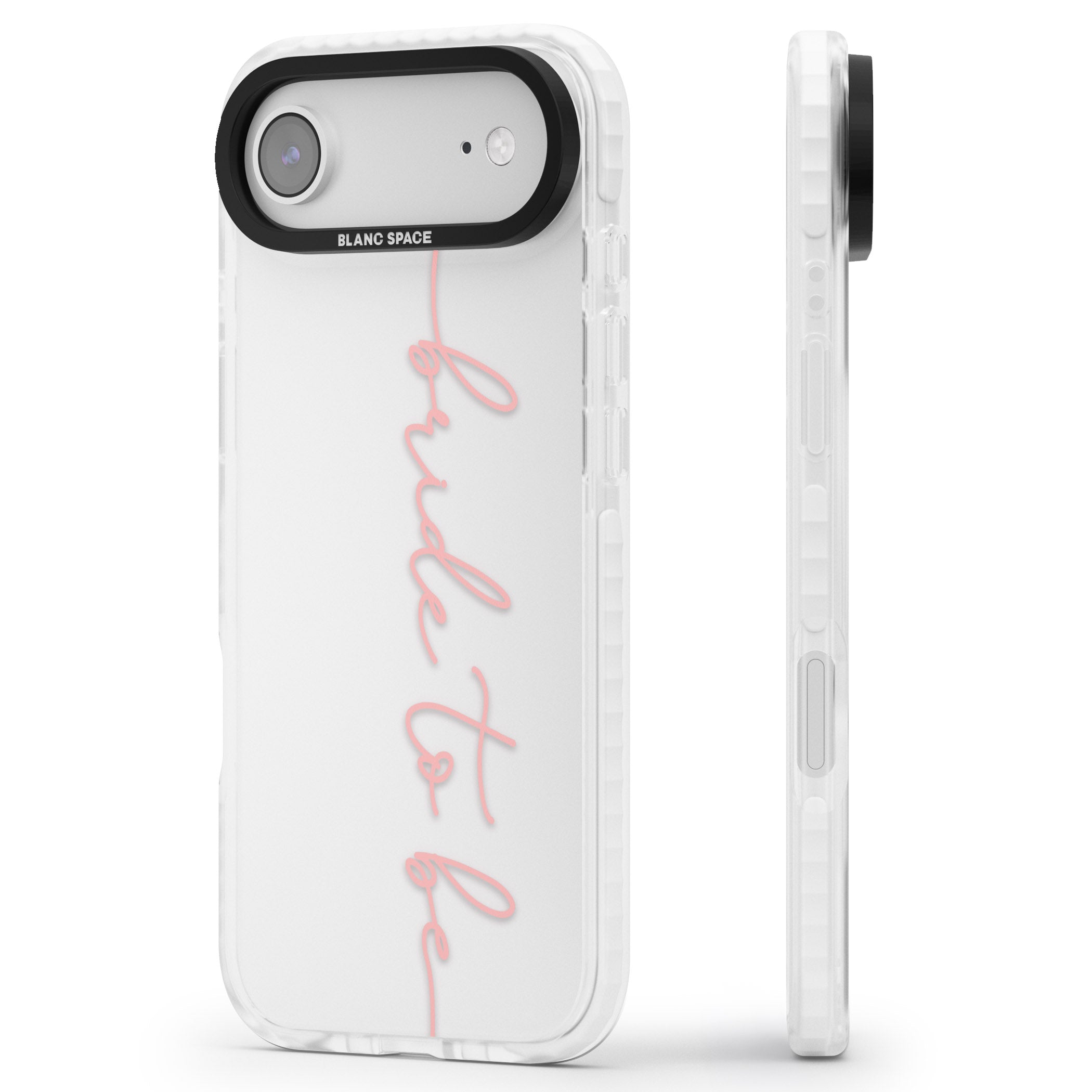Bride To Be iPhone 17 Air Impact Clear Phone Case Side Profile