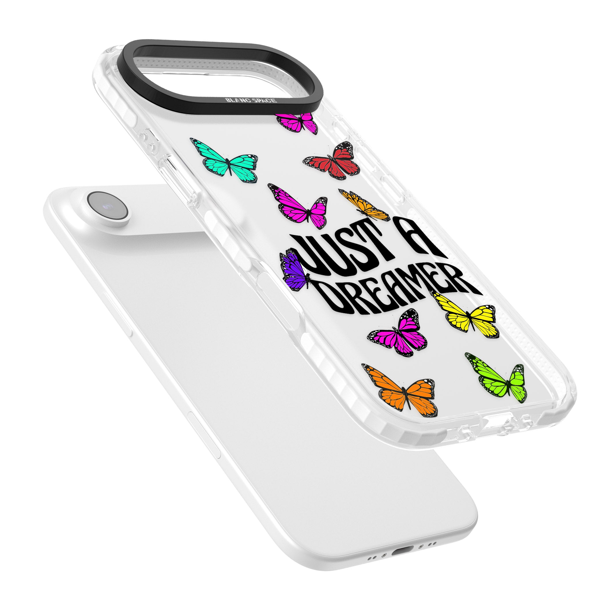 Just A Dreamer Butterfly iPhone 17 Air Impact Clear Phone Case Colours