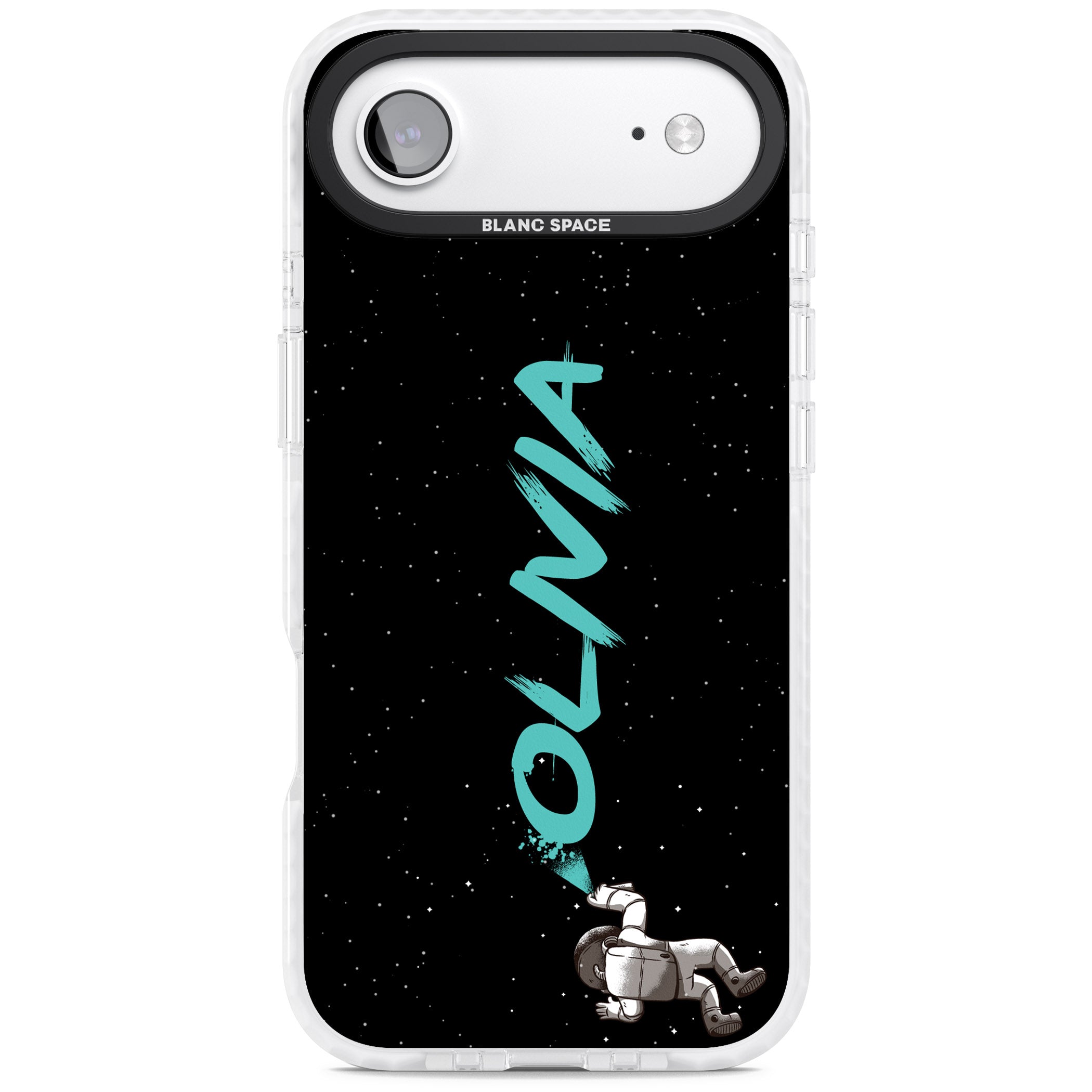 Personalised Astronaut Graffiti iPhone 17 Air Impact Clear Phone Case