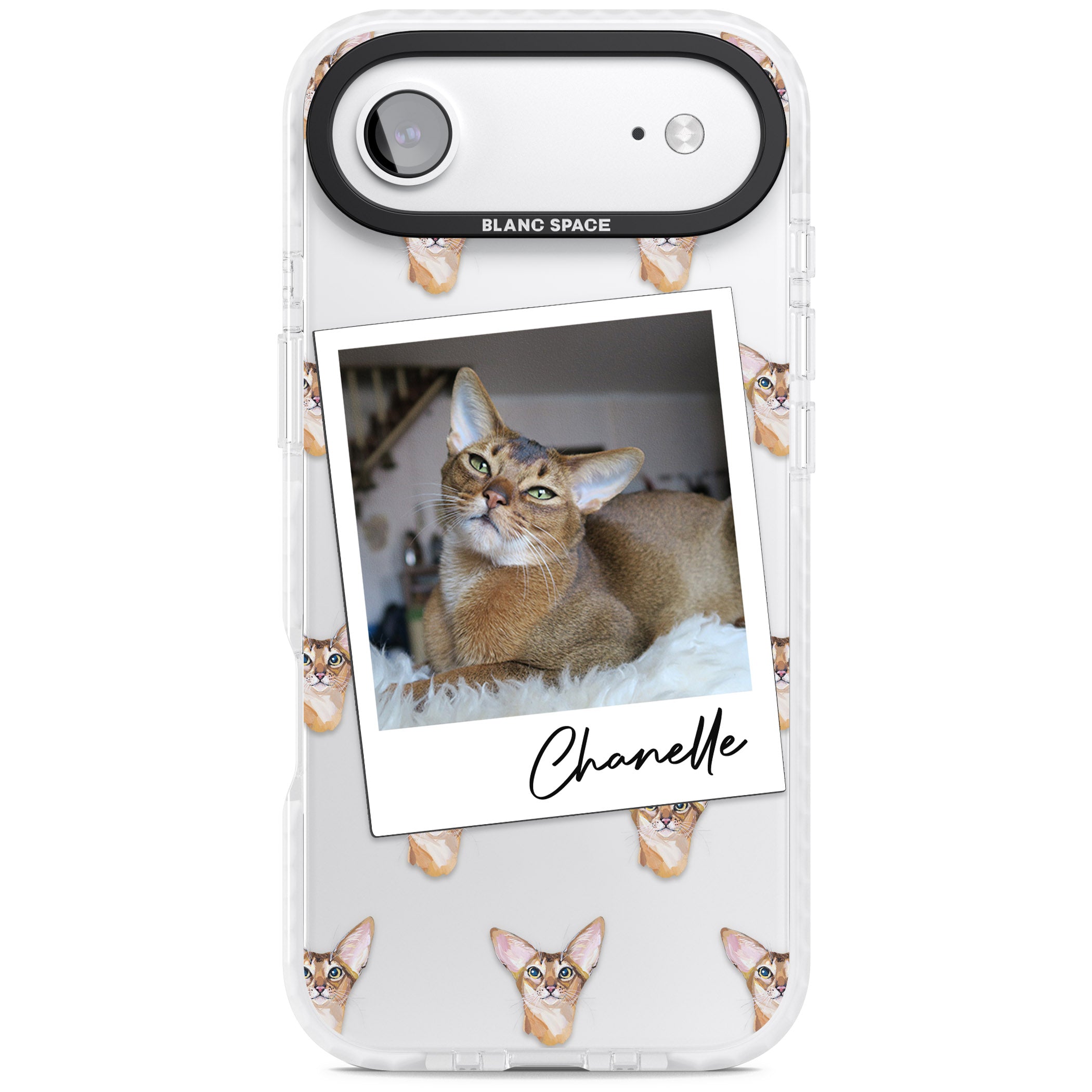 Personalised Abyssinian Cat Photo iPhone 17 Air Impact Clear Phone Case