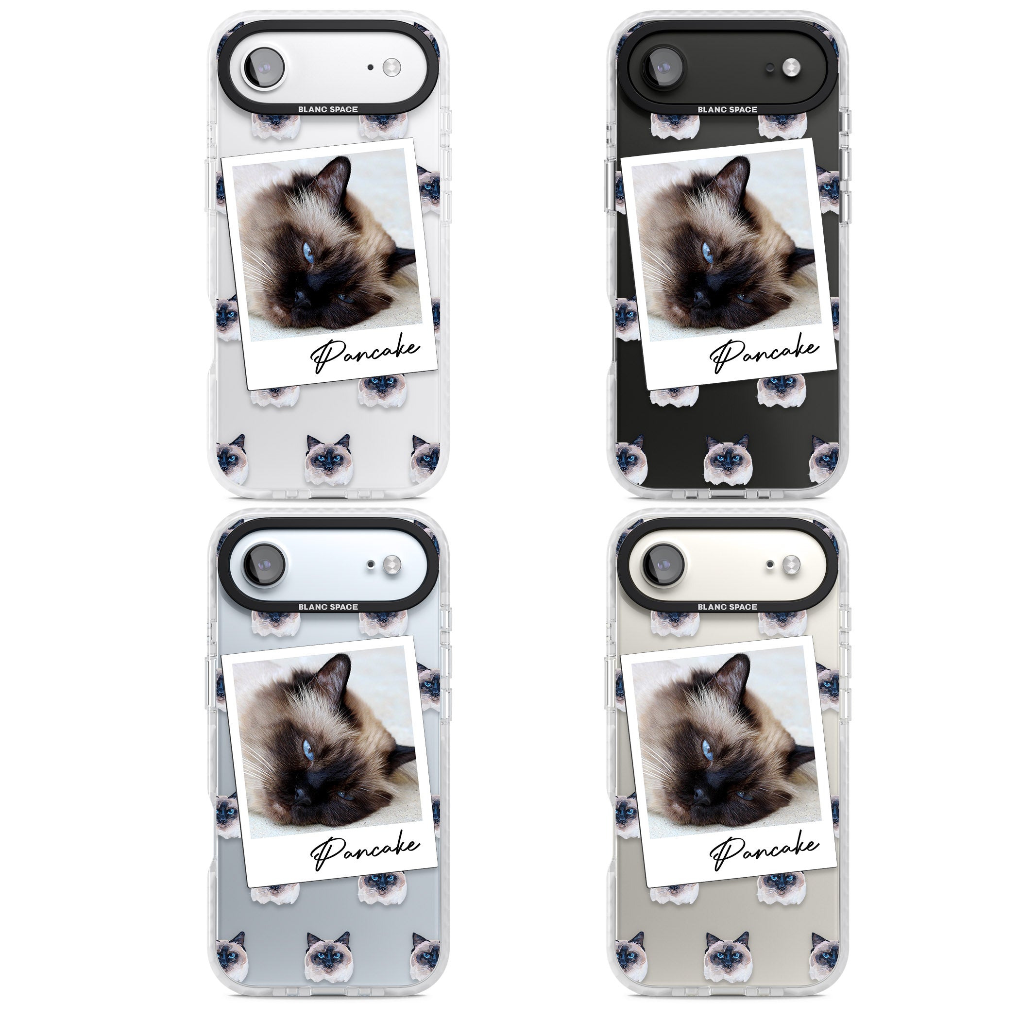 Personalised Burmese Cat Photo iPhone 17 Air Impact Clear Phone Case APT Impact Protection