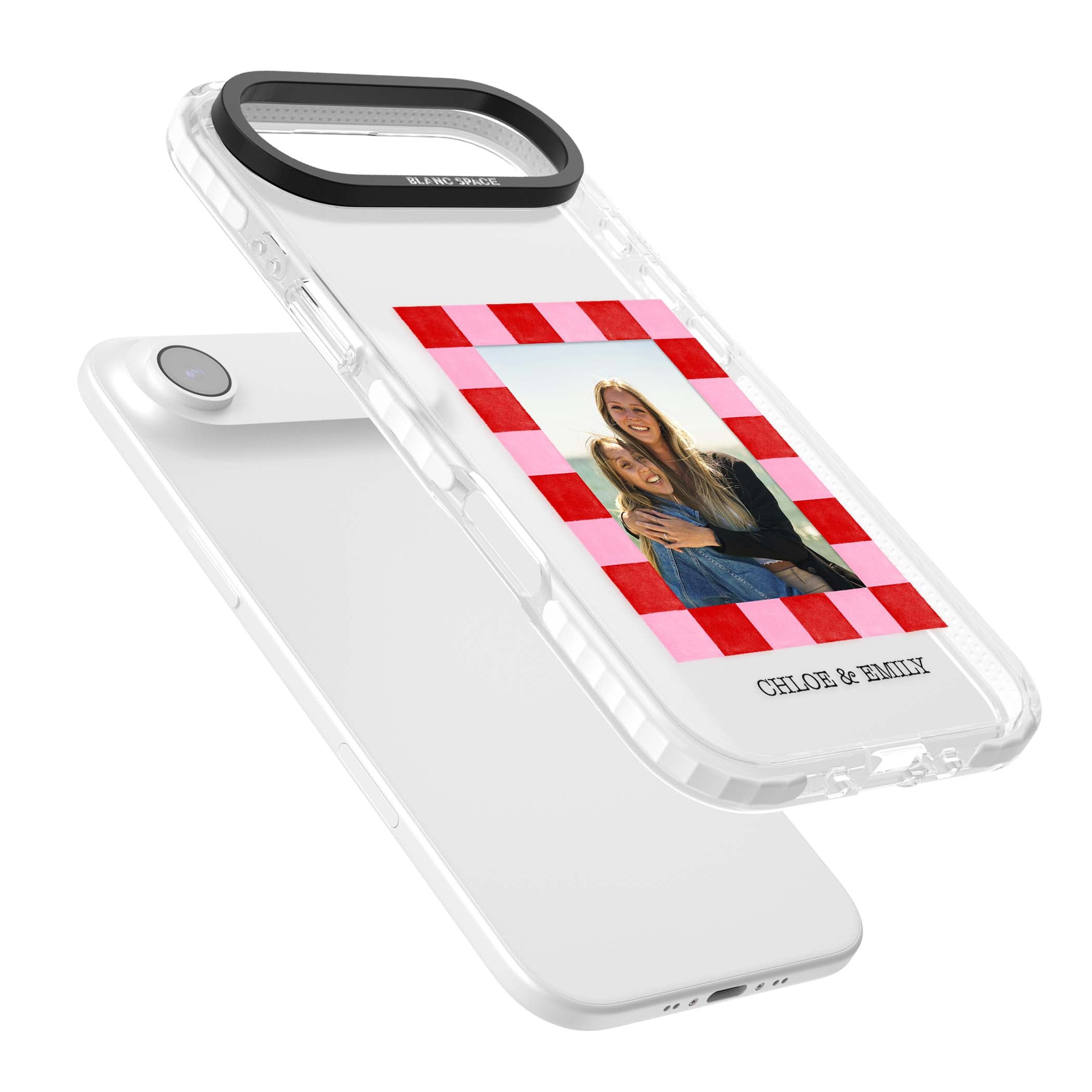 Bubblegum Check Photo for her iPhone case | Black Impact case for iPhone Air