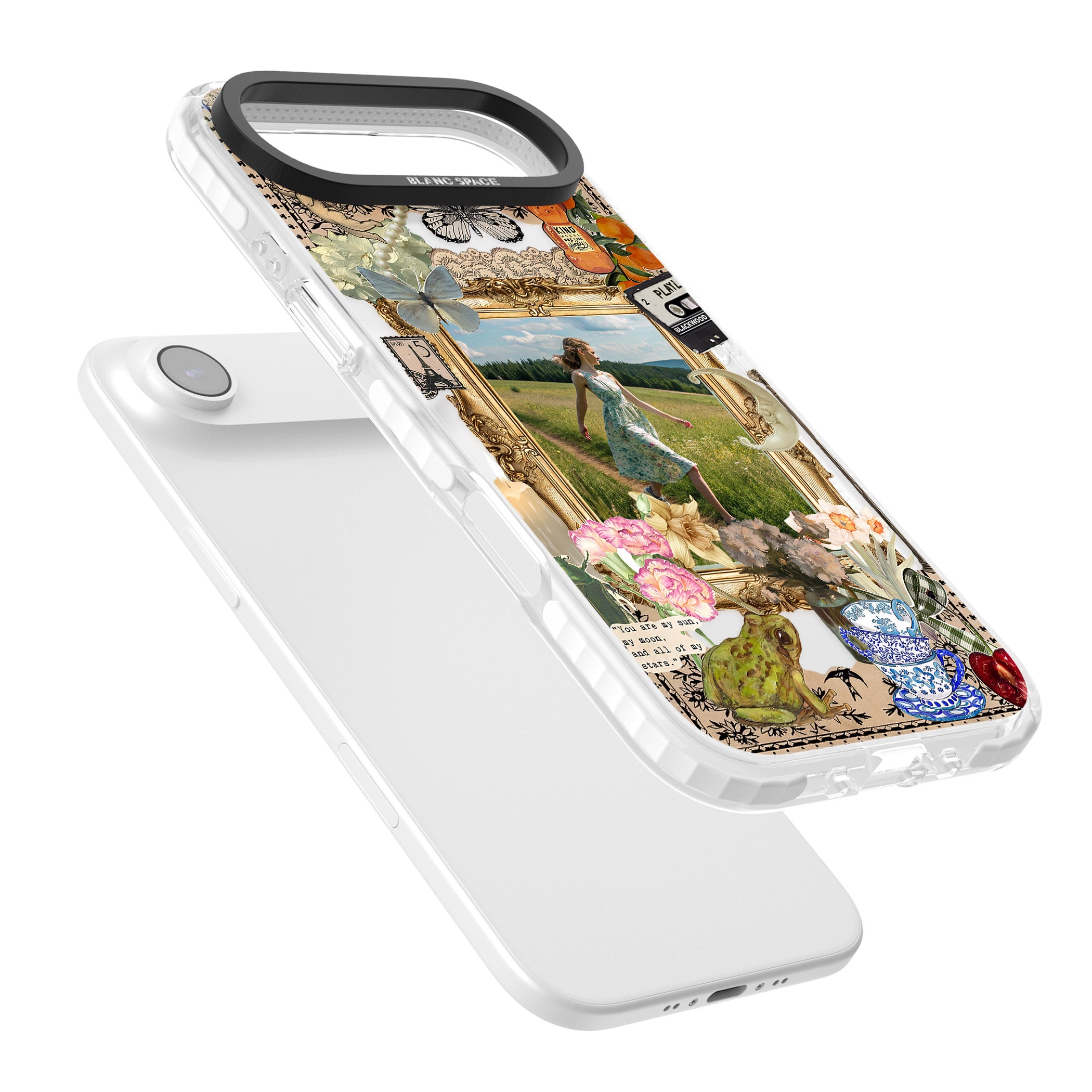 Personalised Country Collage Frame iPhone 17 Air Impact Clear Phone Case Colours