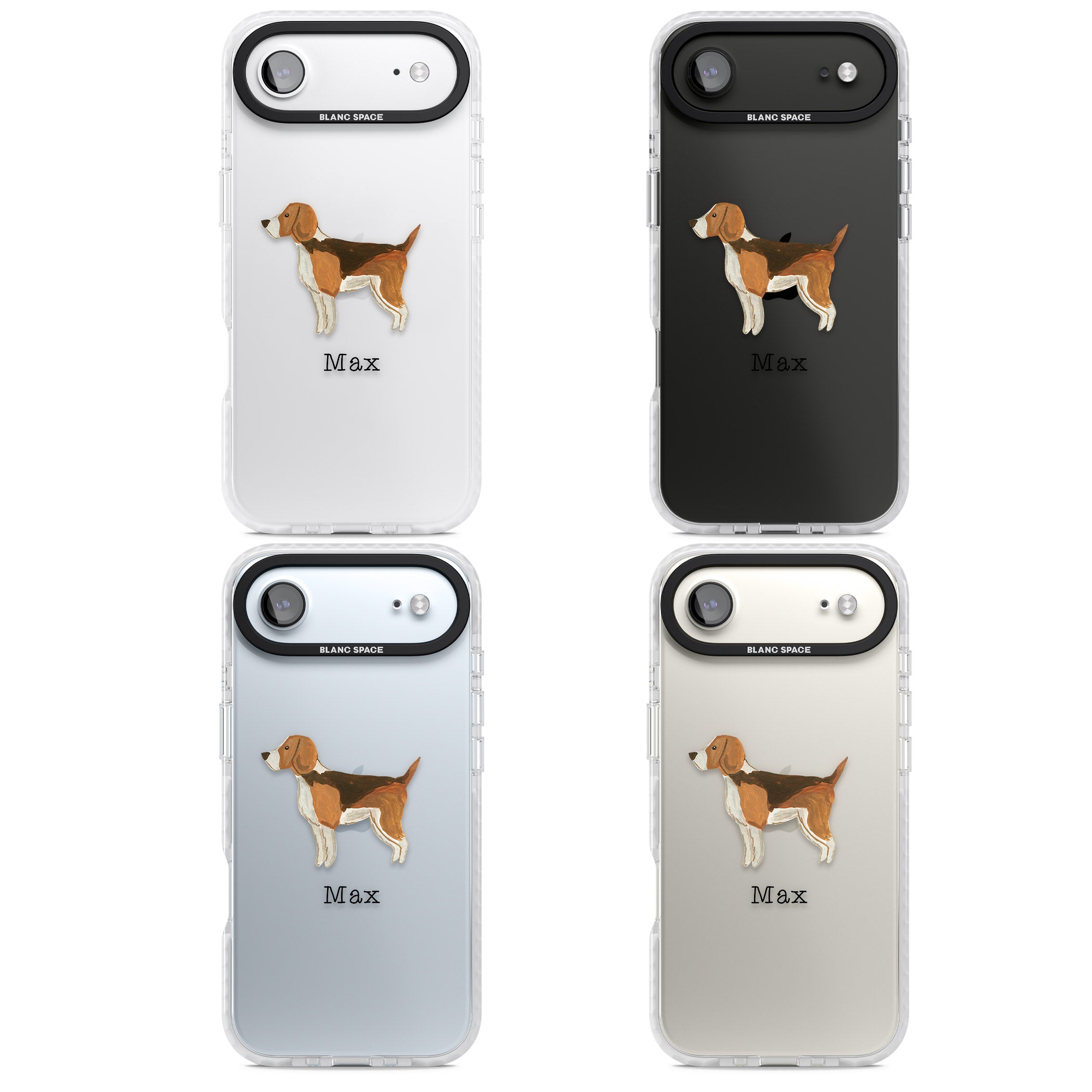 Personalised Beagle iPhone 17 Air Impact Clear Phone Case APT Impact Protection