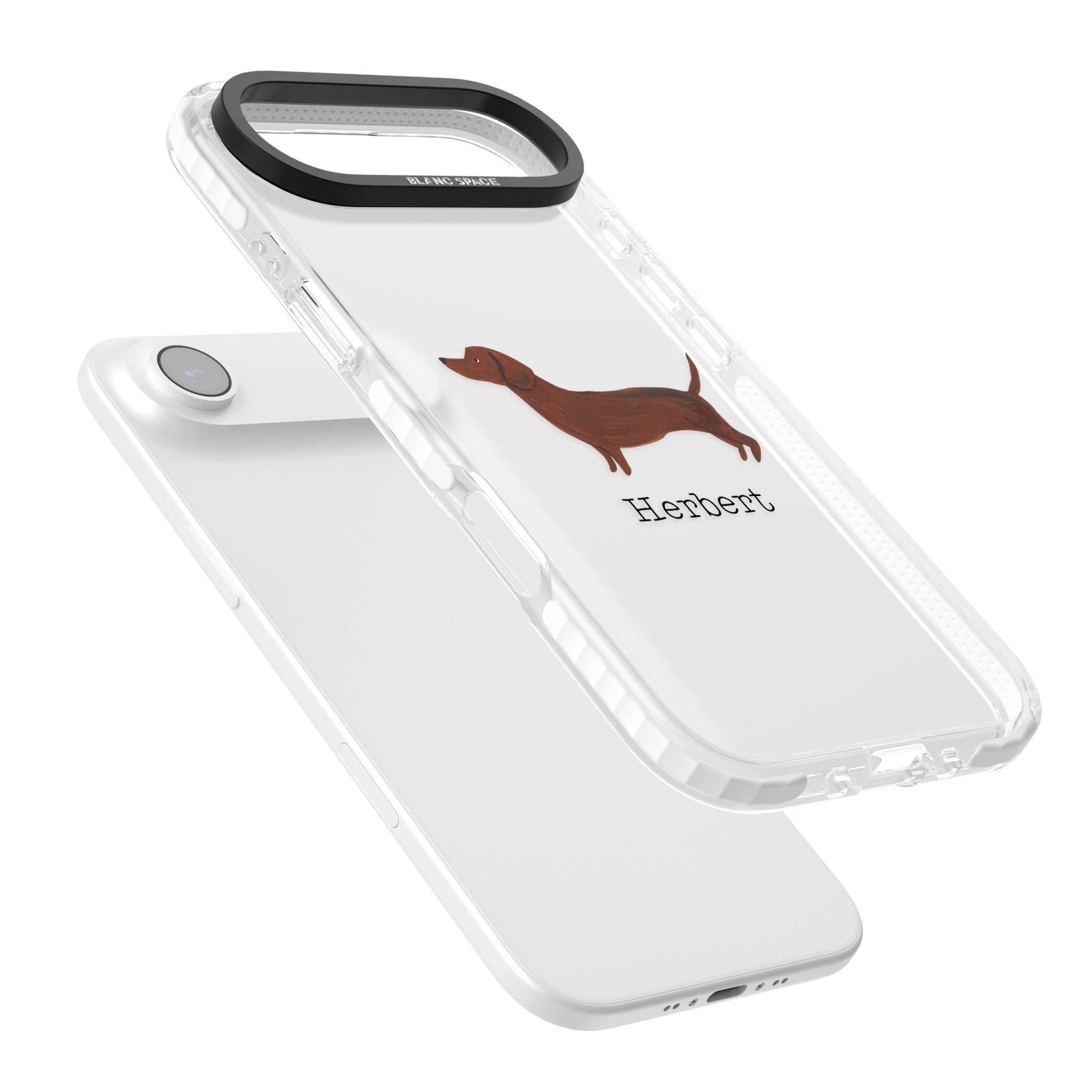 Personalised Sausage Dog iPhone 17 Air Impact Clear Phone Case Colours