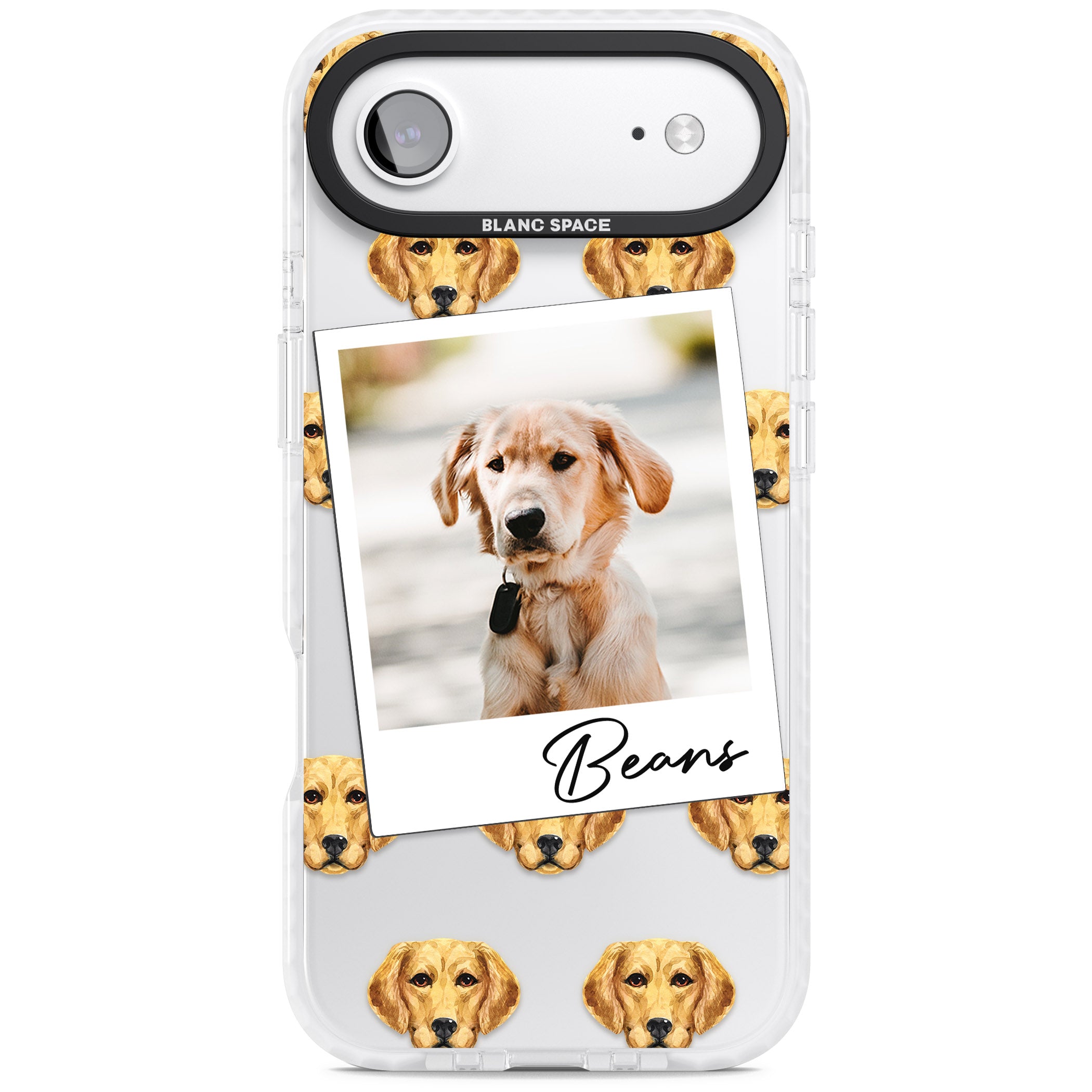 Personalised Labrador Instant Camera Photo iPhone 17 Air Impact Clear Phone Case