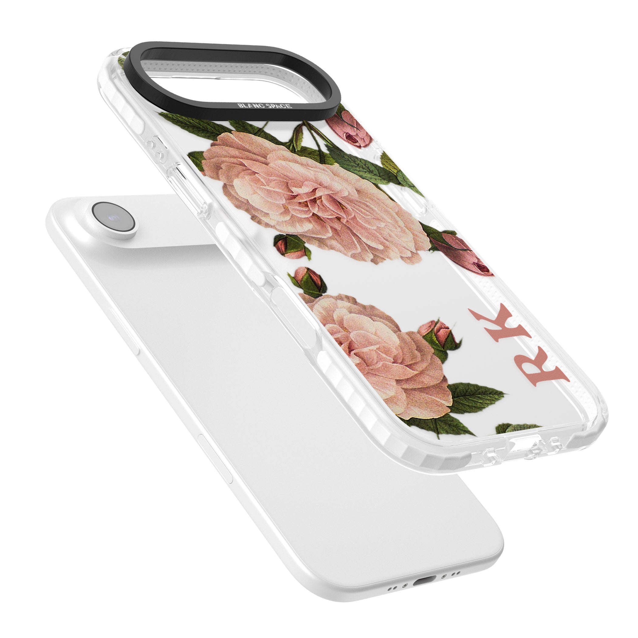 Personalised Vintage Floral iPhone 17 Air Impact Clear Phone Case Colours
