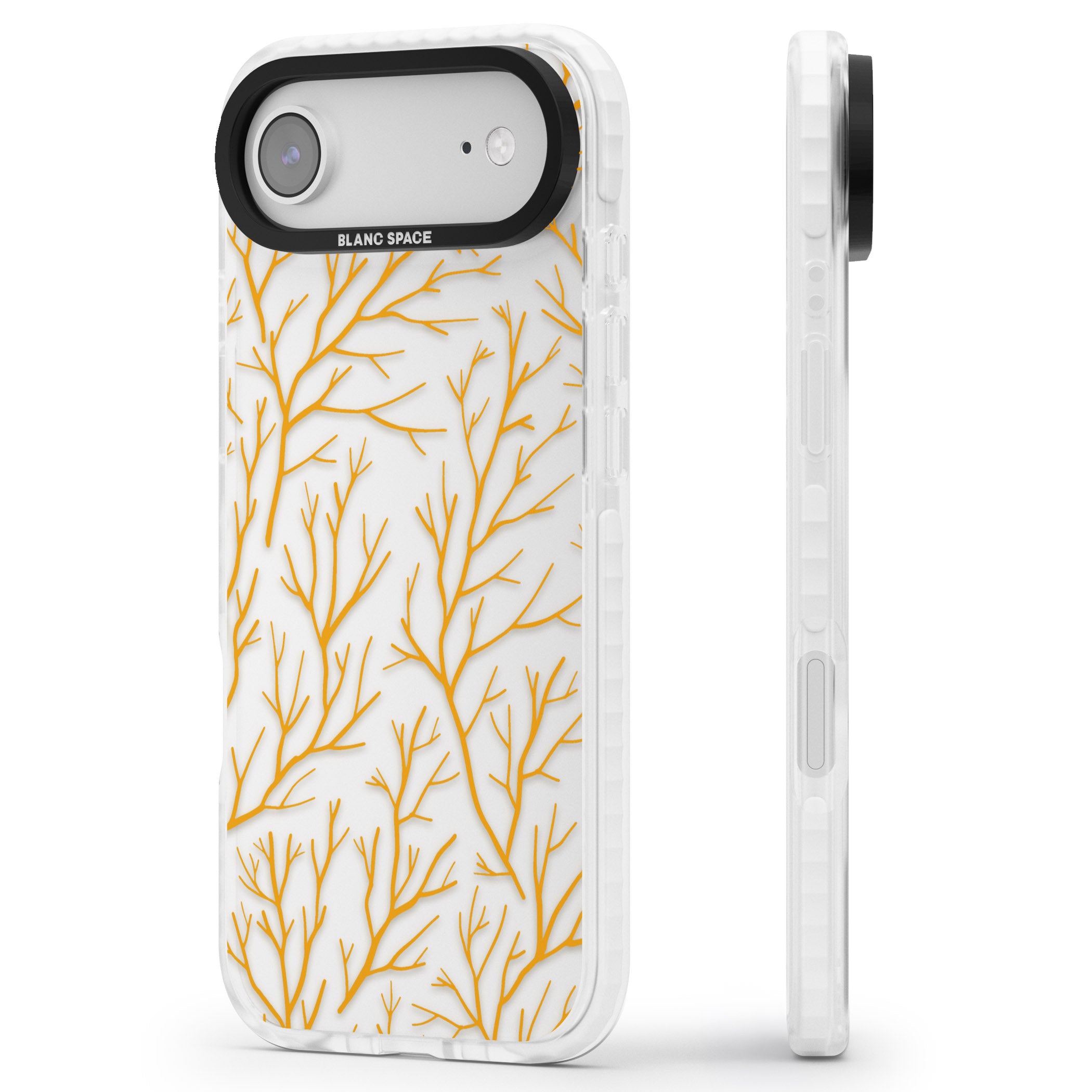 Personalised Bramble Branches iPhone 17 Air Impact Clear Phone Case Side Profile