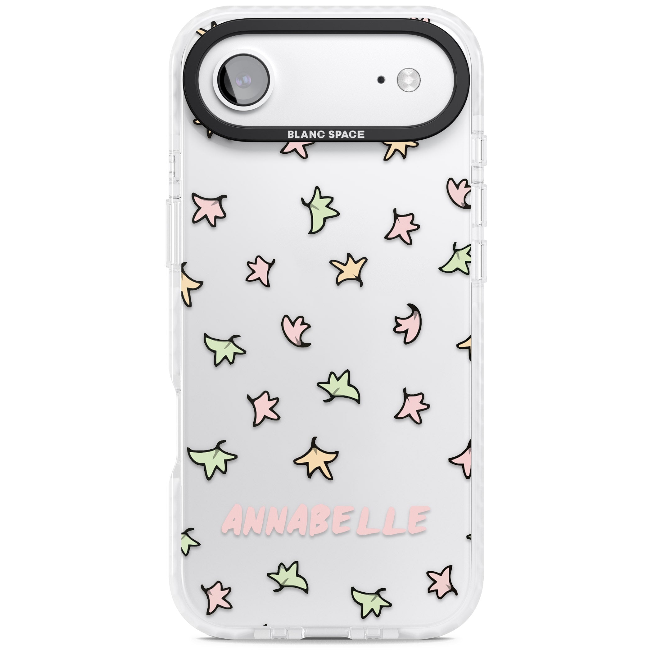 Personalised Heartstopper Leaves Pattern iPhone 17 Air Impact Clear Phone Case