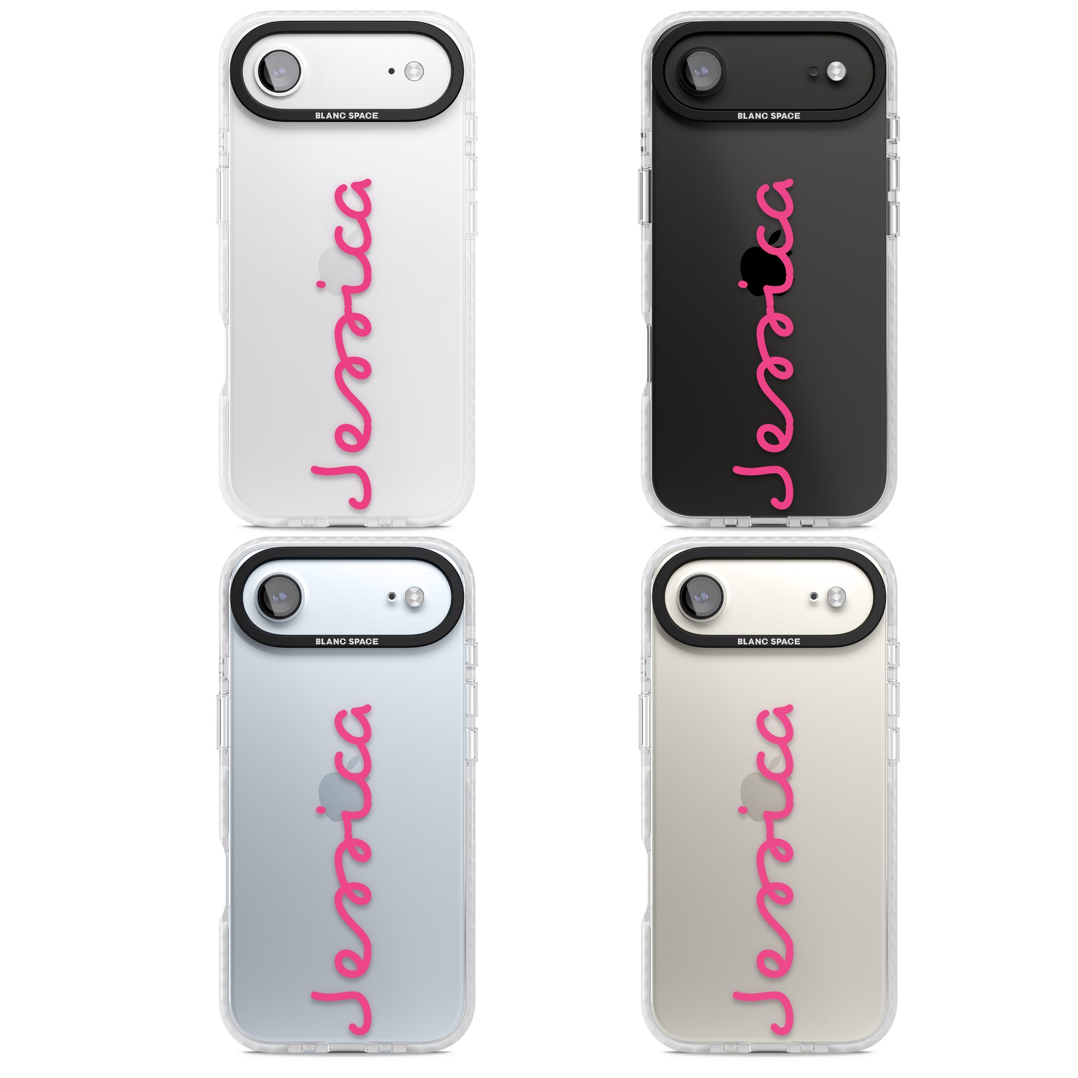 Personalised Summer Name iPhone 17 Air Impact Clear Phone Case APT Impact Protection