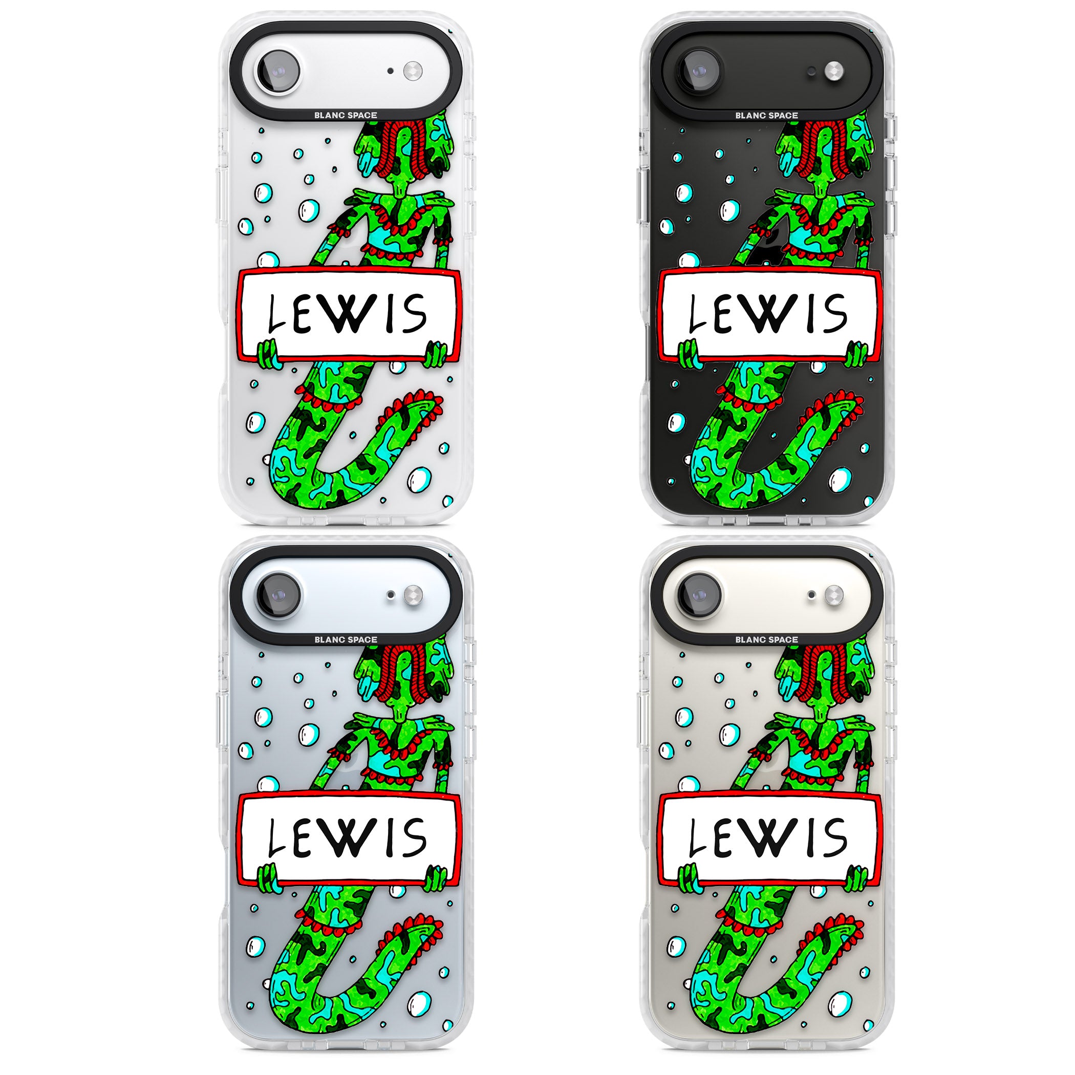 Personalised Fish Boy iPhone 17 Air Impact Clear Phone Case APT Impact Protection