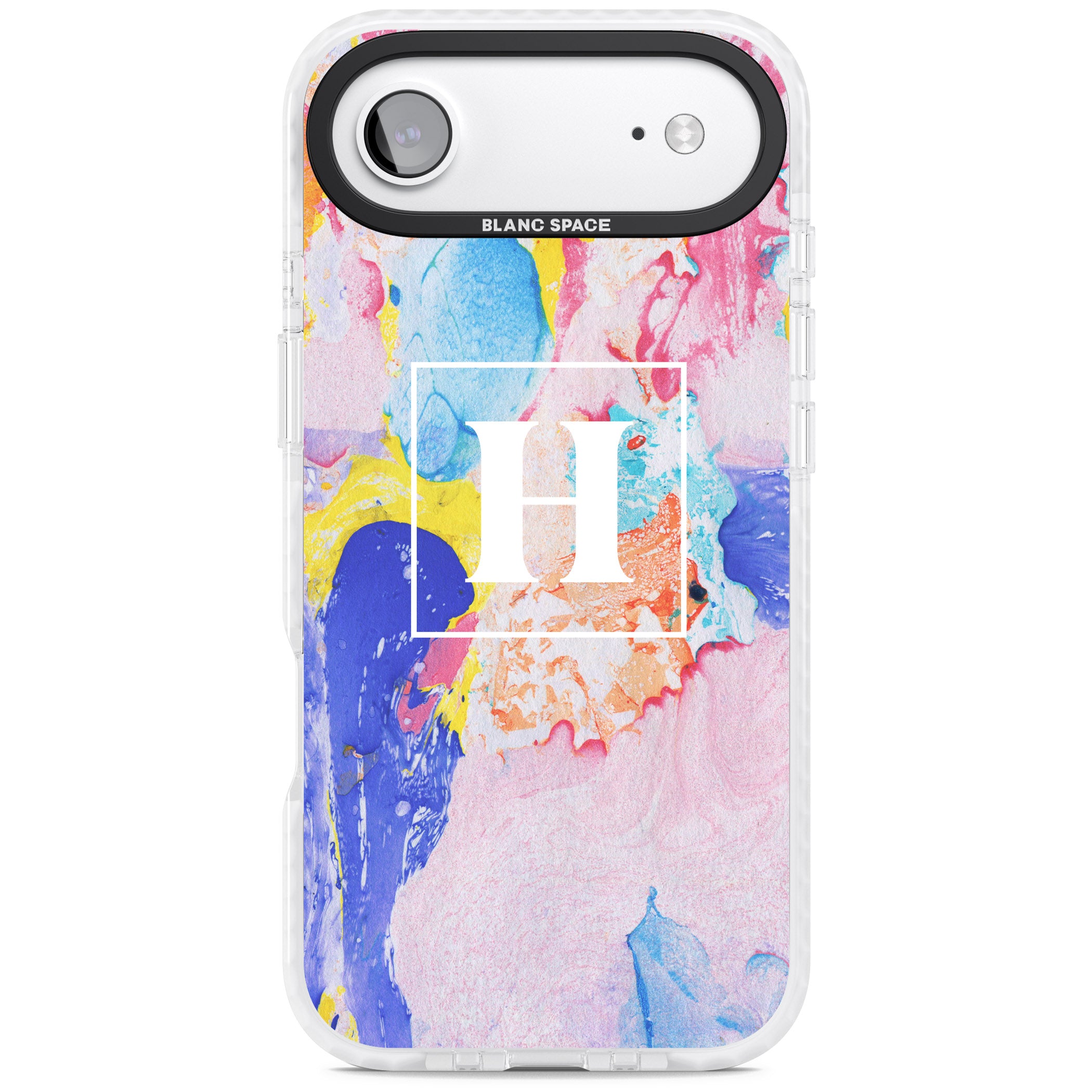 Personalised Pastel Marble Mix iPhone 17 Air Impact Clear Phone Case