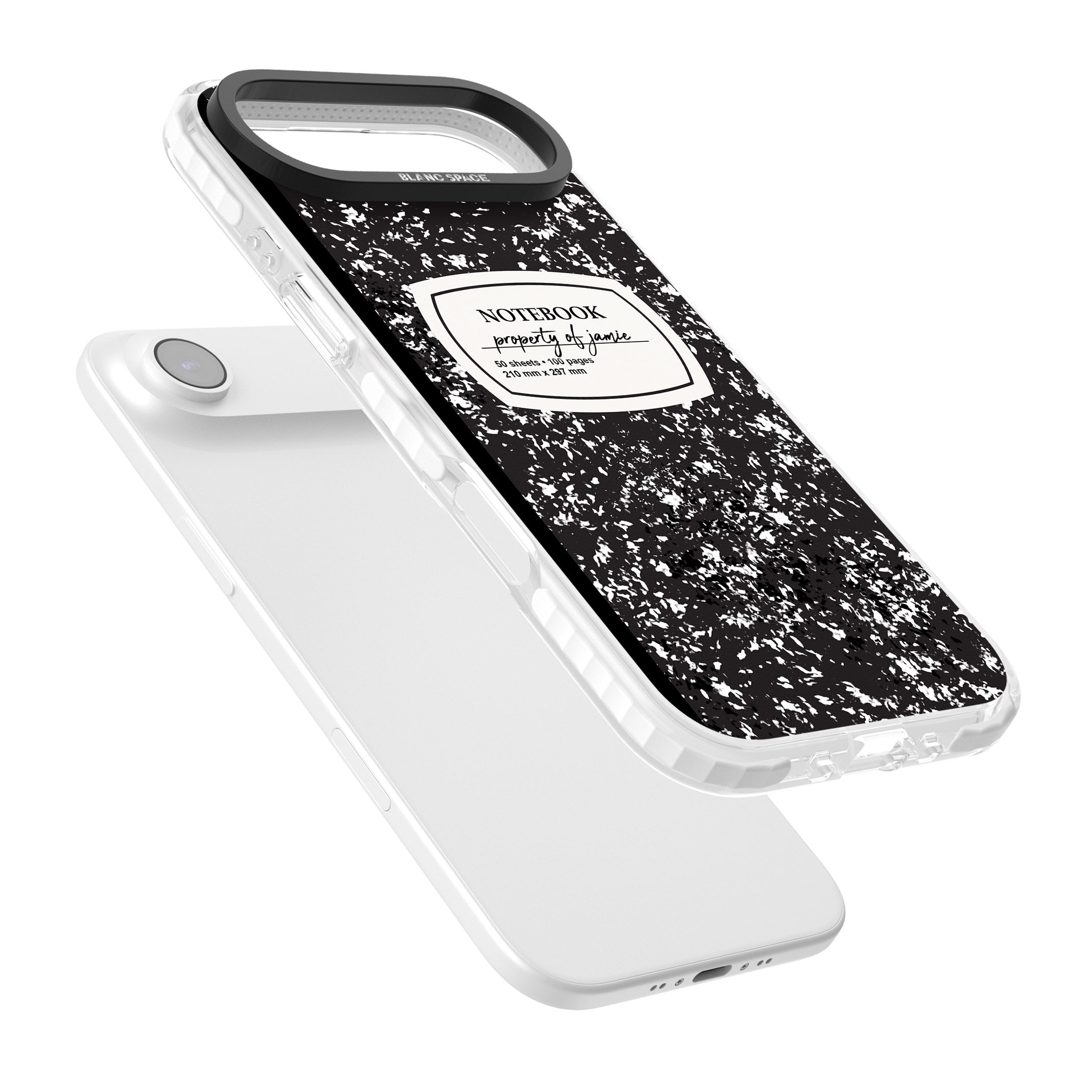 Personalised Classic Composition iPhone 17 Air Impact Clear Phone Case Colours