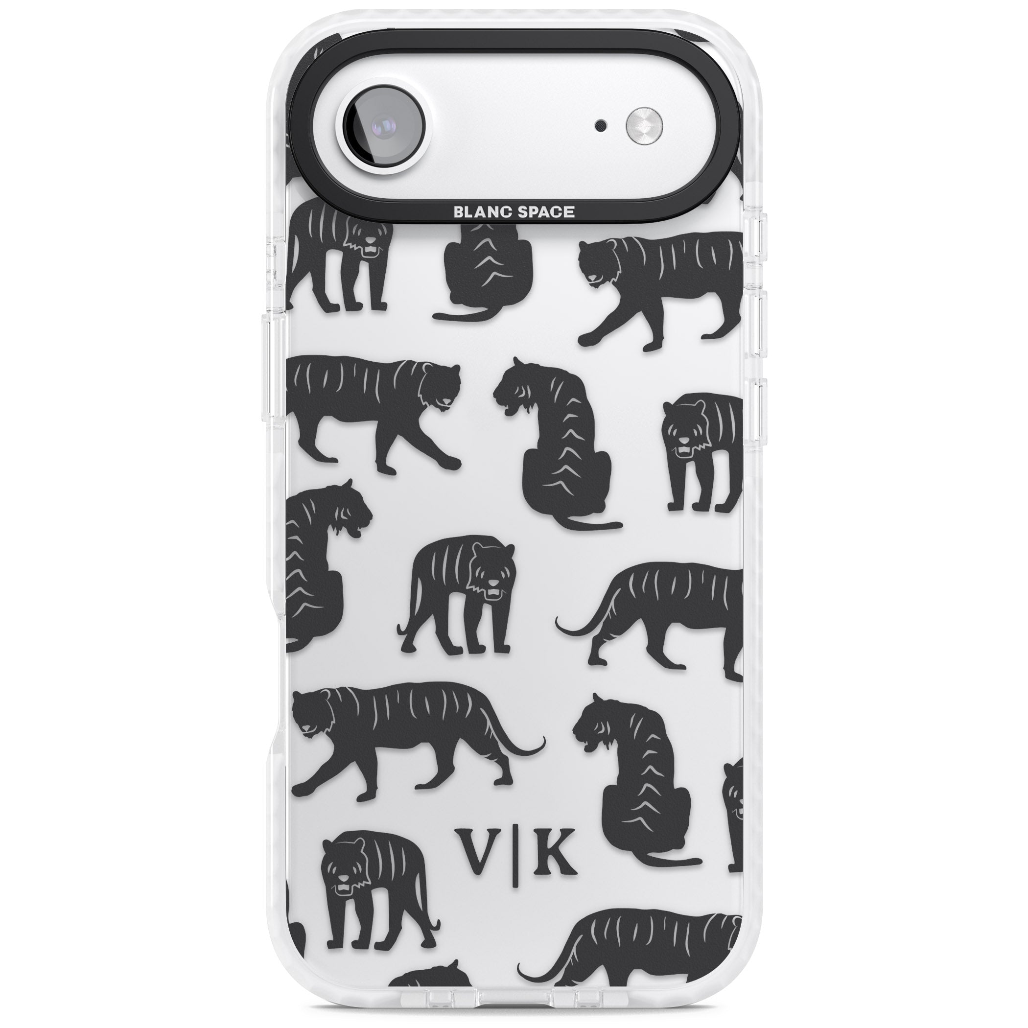 Personalised Tiger Silhouettes iPhone 17 Air Impact Clear Phone Case