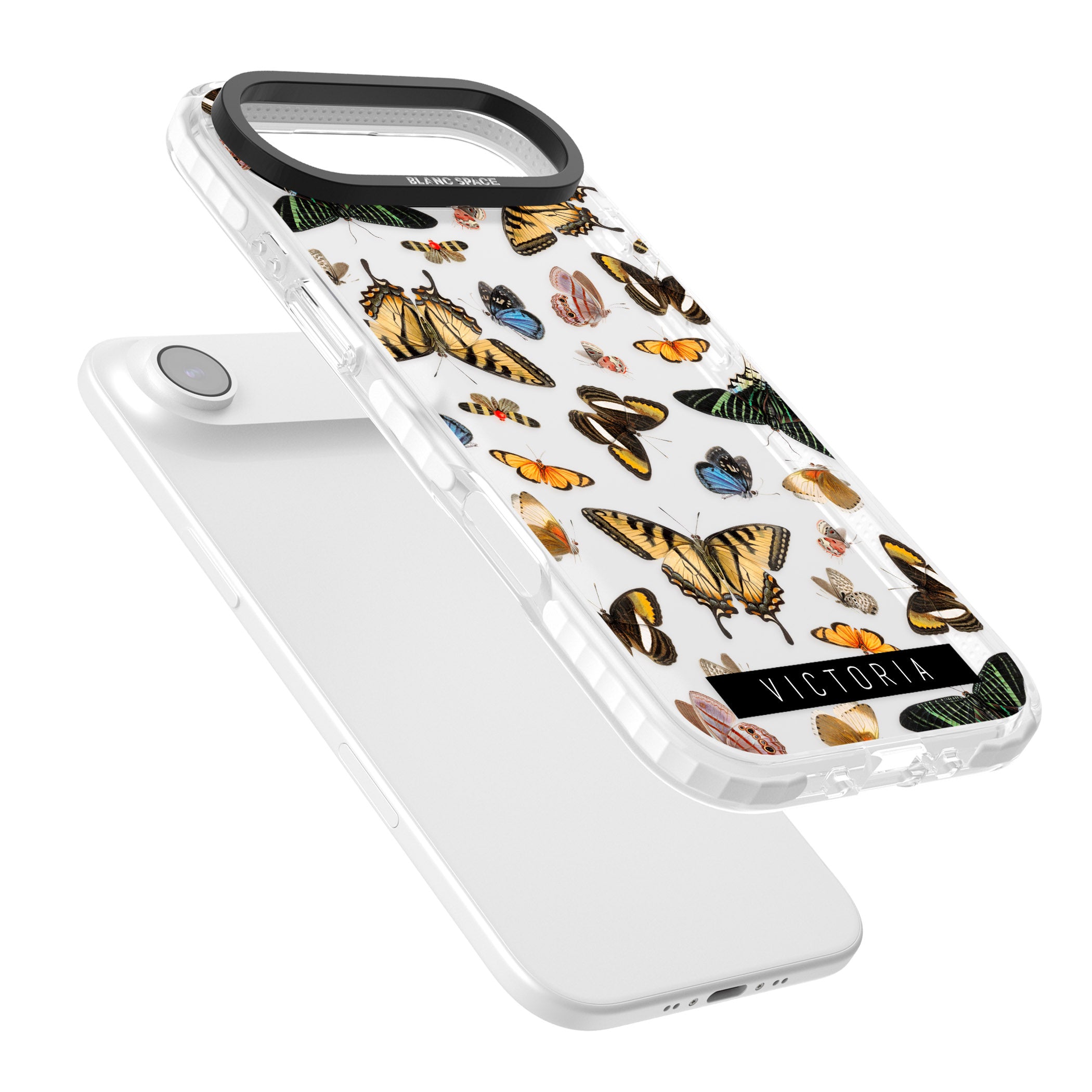 Personalised Butterfly Archive iPhone 17 Air Impact Clear Phone Case Colours