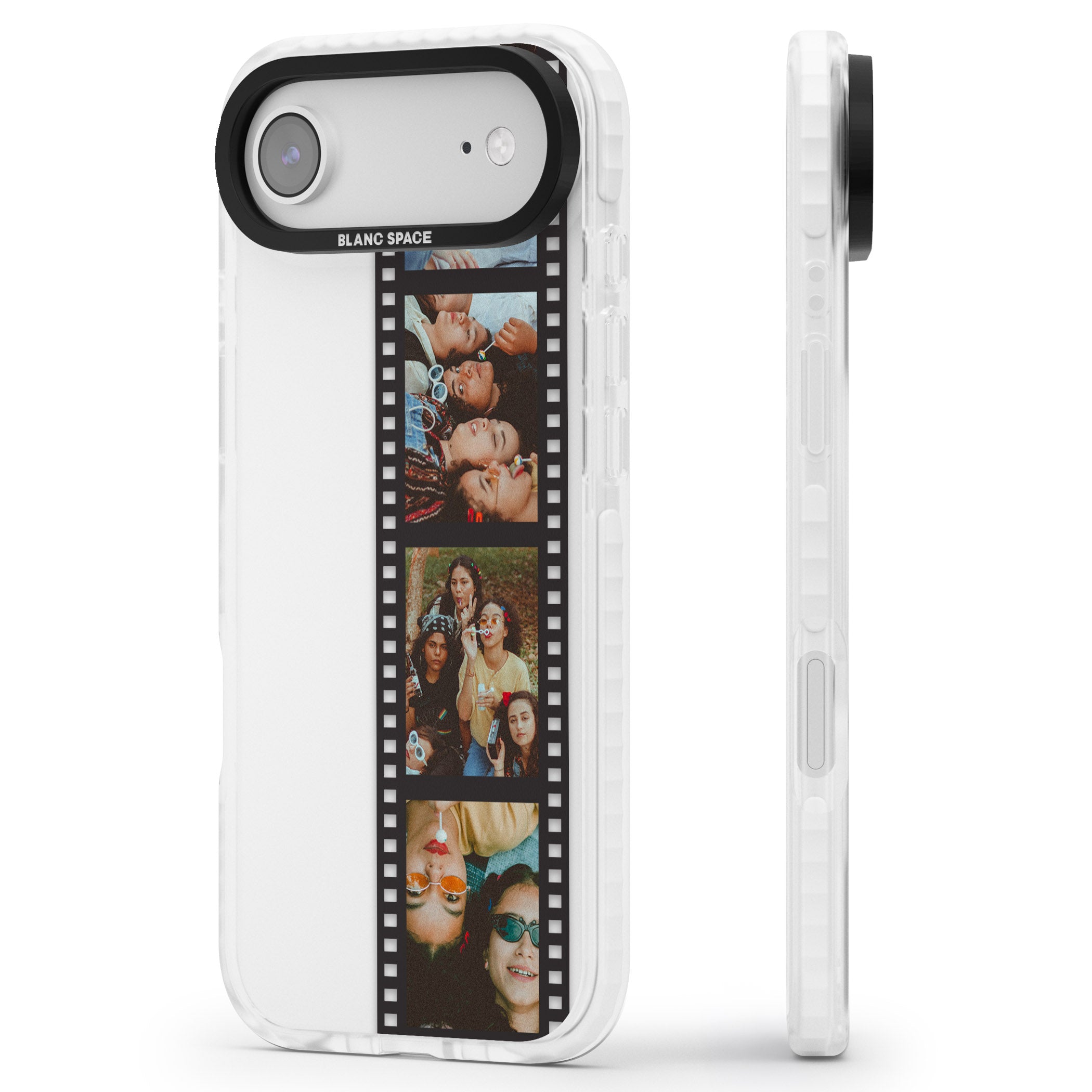 Personalised Photo Film Strip iPhone 17 Air Impact Clear Phone Case Side Profile