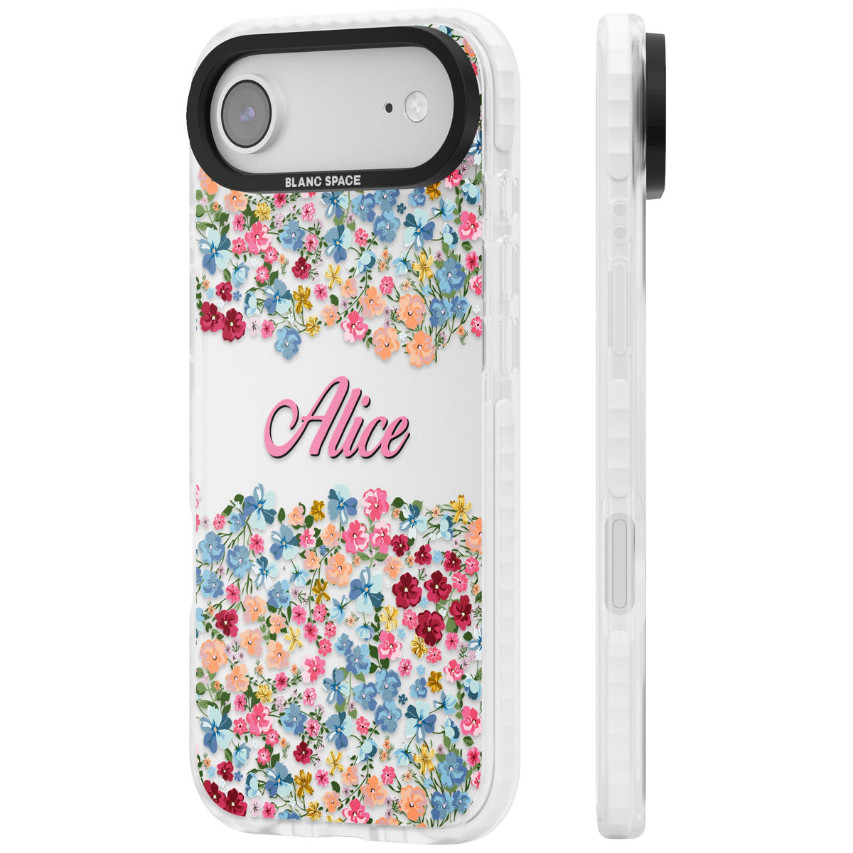 Personalised Venetian Meadow iPhone Air Impact Clear Phone Case side