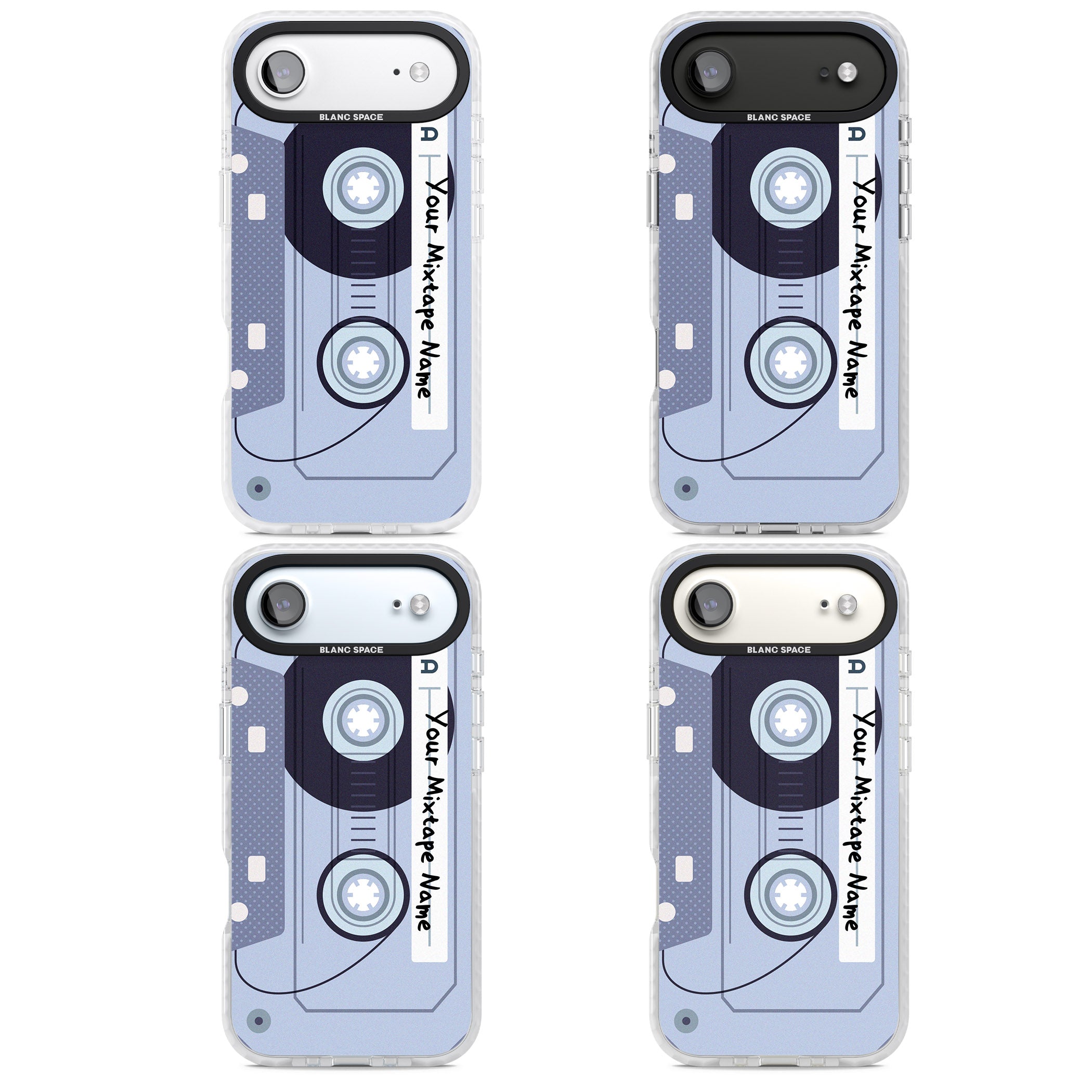 Personalised Retro Mixtape Industrial iPhone 17 Air Impact Clear Phone Case APT Impact Protection