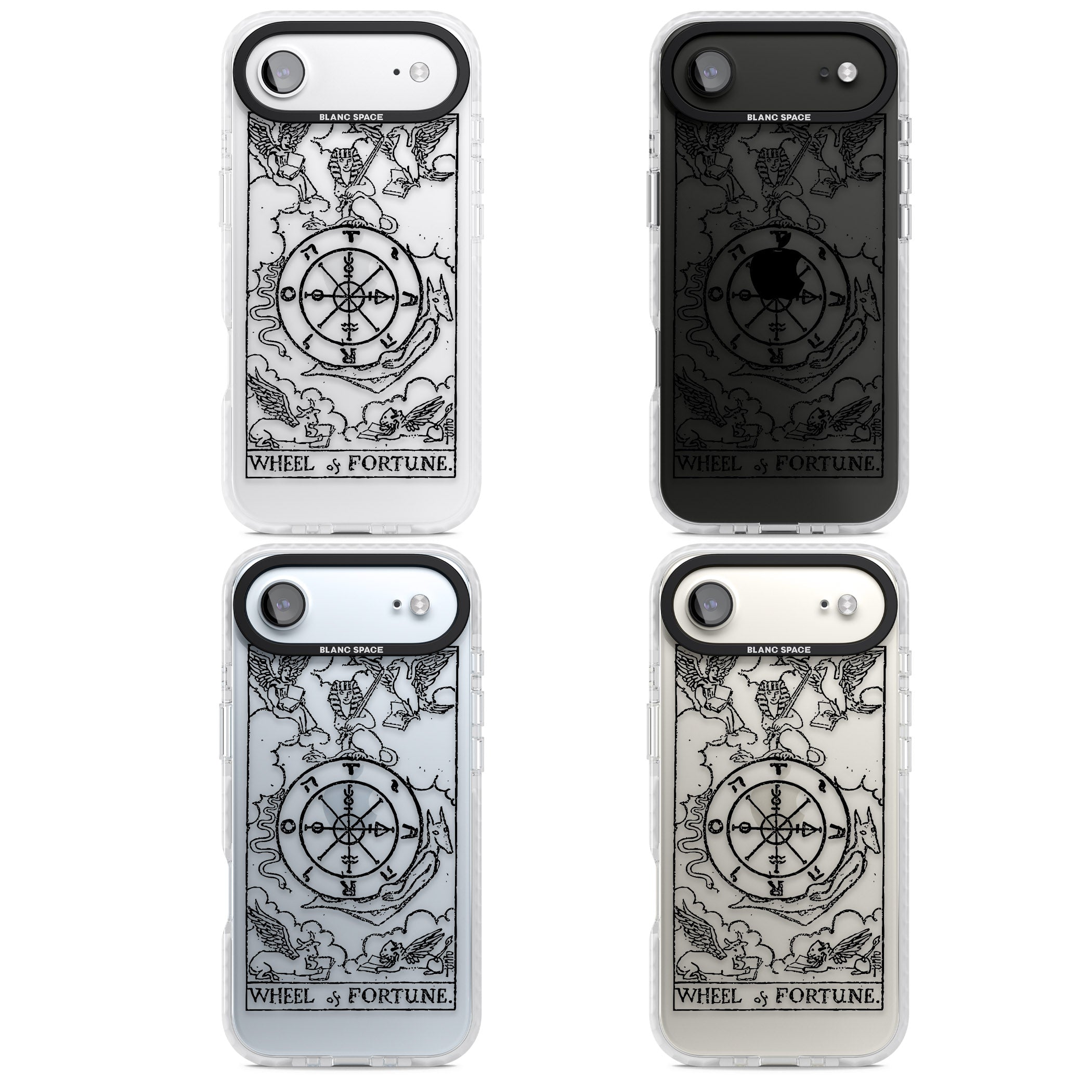 Personalised Wheel Of Fortune Tarot Transparent iPhone 17 Air Impact Clear Phone Case APT Impact Protection