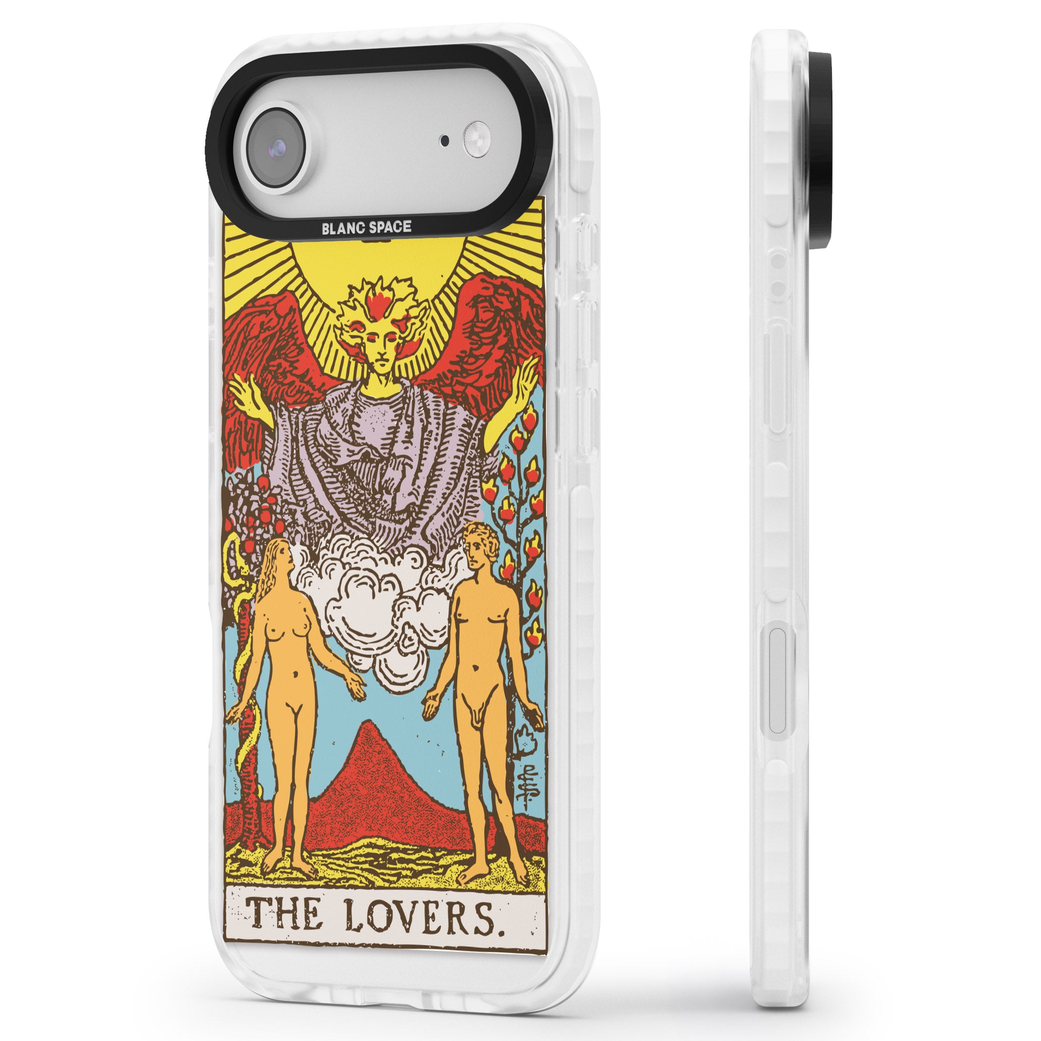 Personalised The Lovers Tarot Card (Color) iPhone 17 Air Impact Clear Phone Case Side Profile