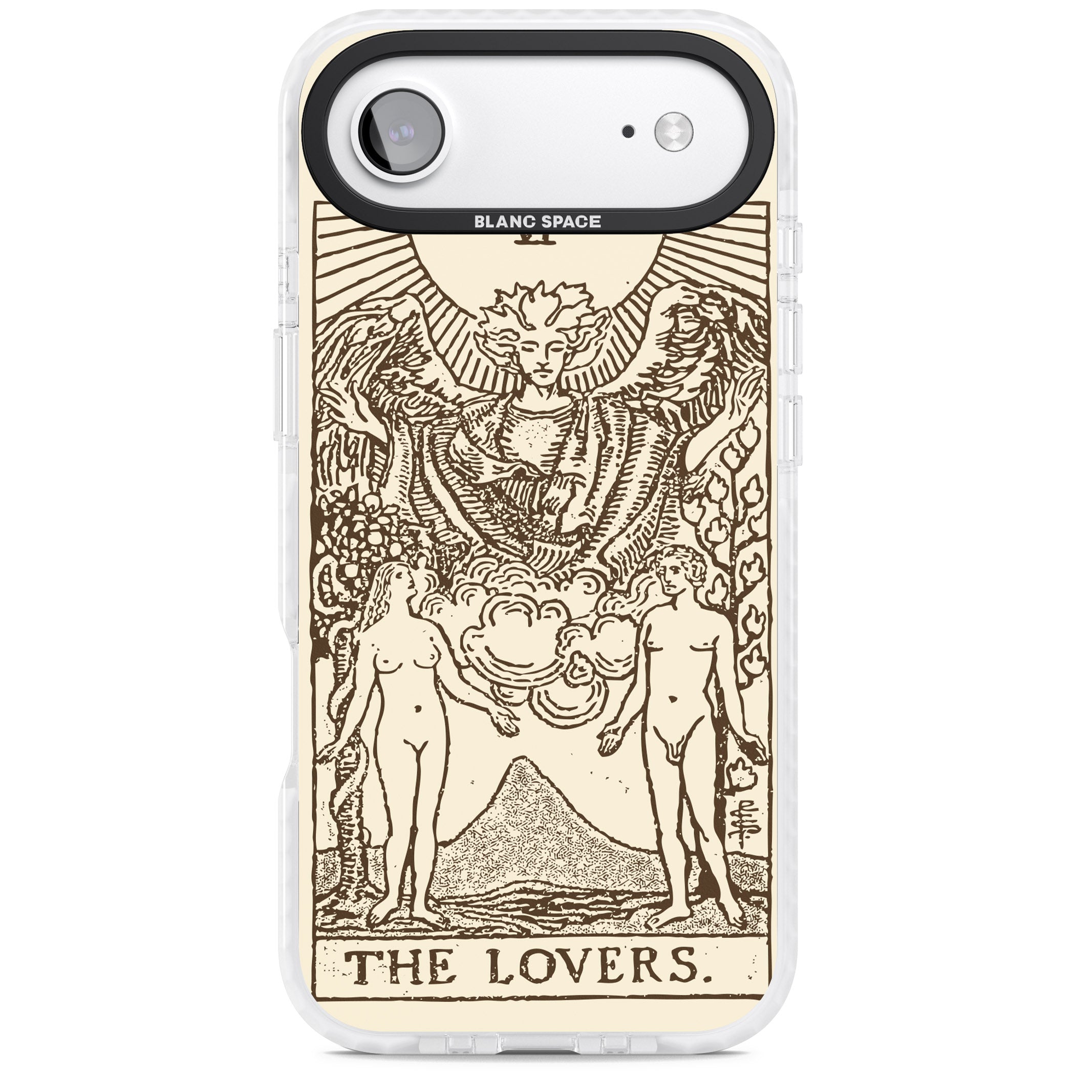 Personalised The Lovers Tarot Card (Cream) iPhone 17 Air Impact Clear Phone Case