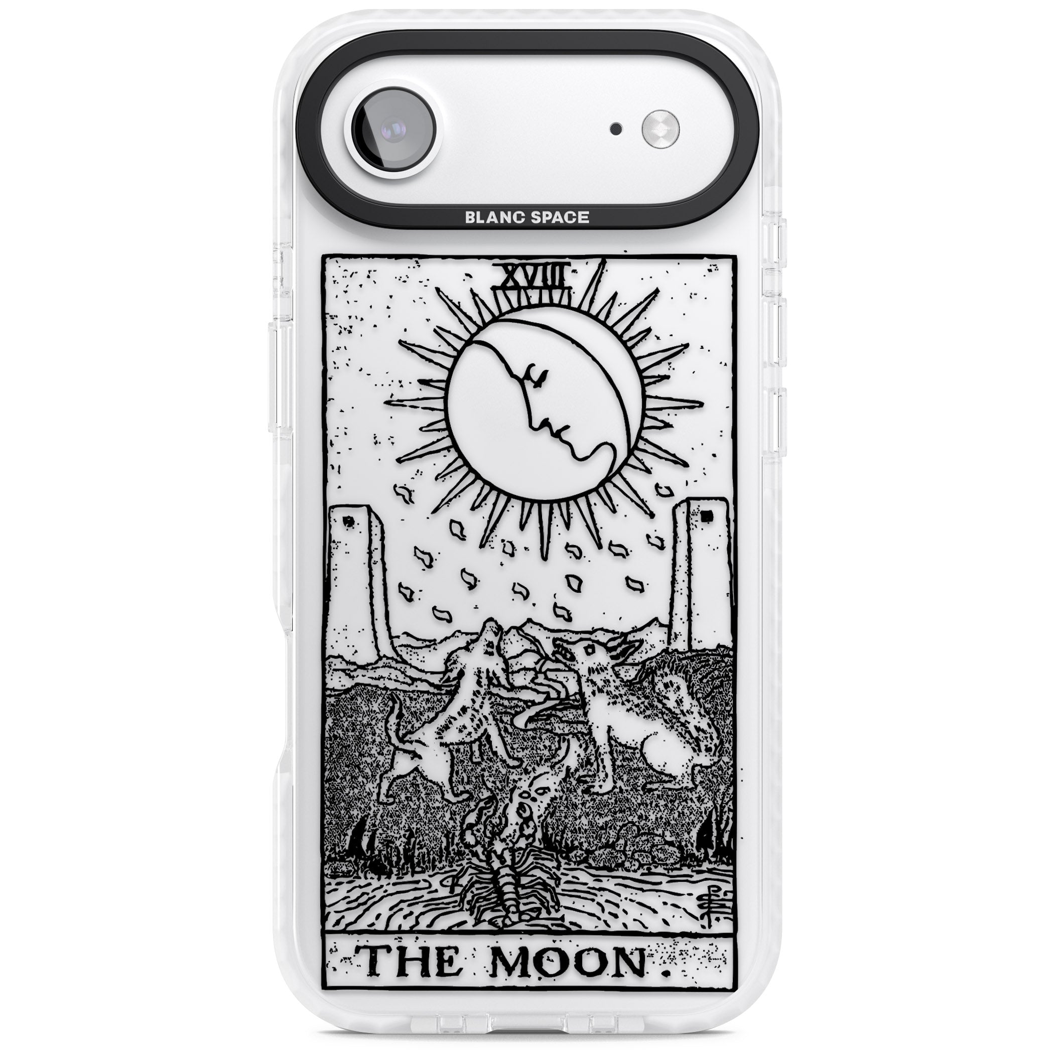 Personalised The Moon Tarot Card (Clear) iPhone 17 Air Impact Clear Phone Case