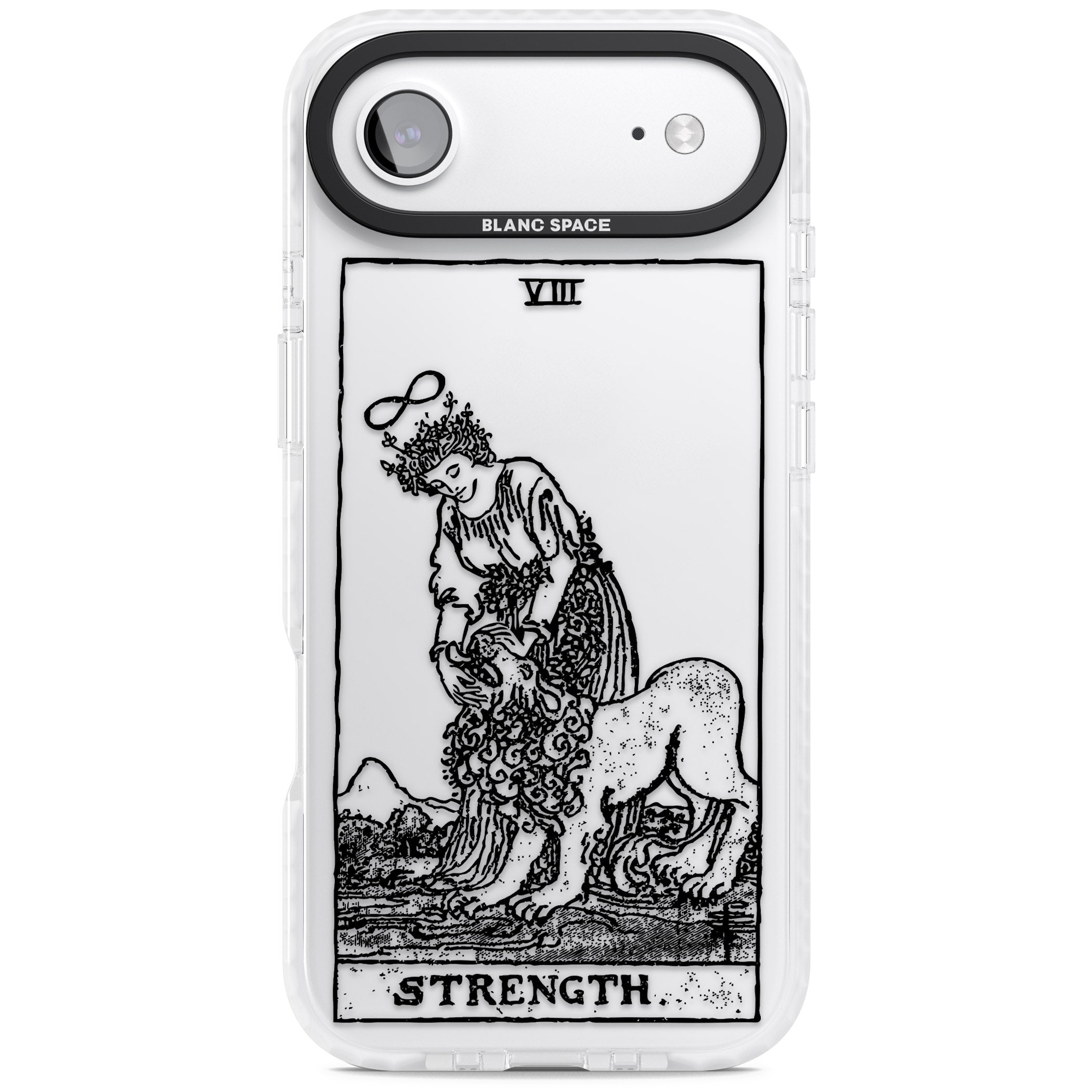 Personalised Strength Tarot Card (Clear) iPhone 17 Air Impact Clear Phone Case