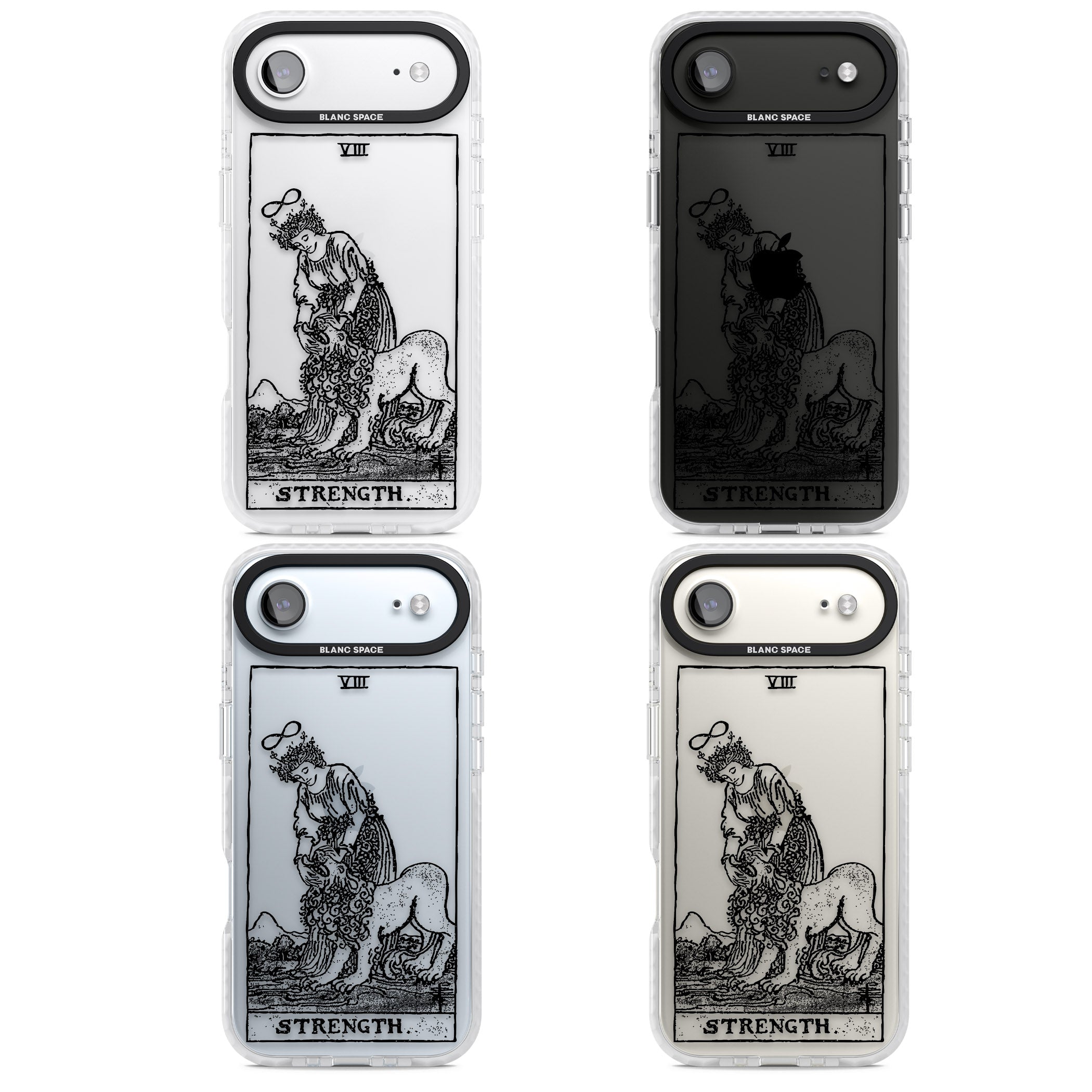 Personalised Strength Tarot Card (Clear) iPhone 17 Air Impact Clear Phone Case APT Impact Protection