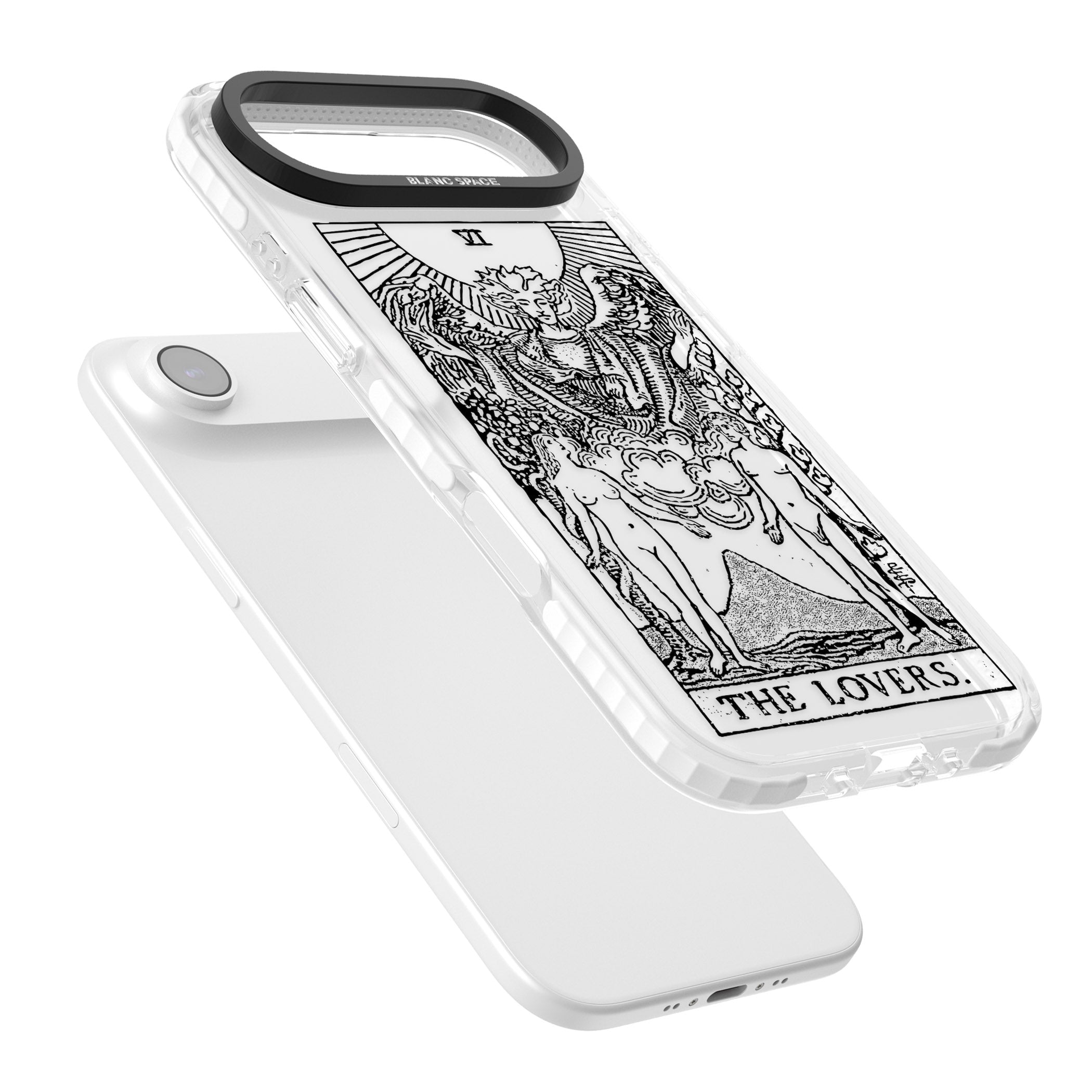 Personalised The Lovers Tarot Card (Clear) iPhone 17 Air Impact Clear Phone Case Colours